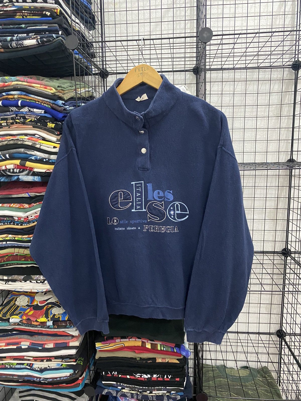 Ellesse × Vintage Vintage Ellesse Sweater Embroided Big Logo Size US L / EU 52-54 / 3 - 1 Thumbnail