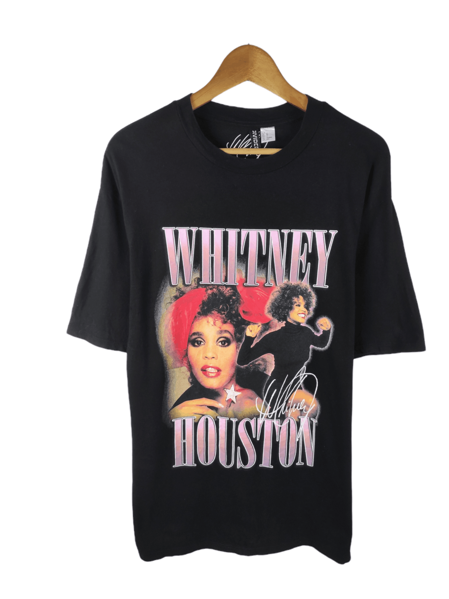 Image of Archival Clothing x Band Tees H&m X Whitney Houston Bravado Ovp Shirt, Men's (Size Small)