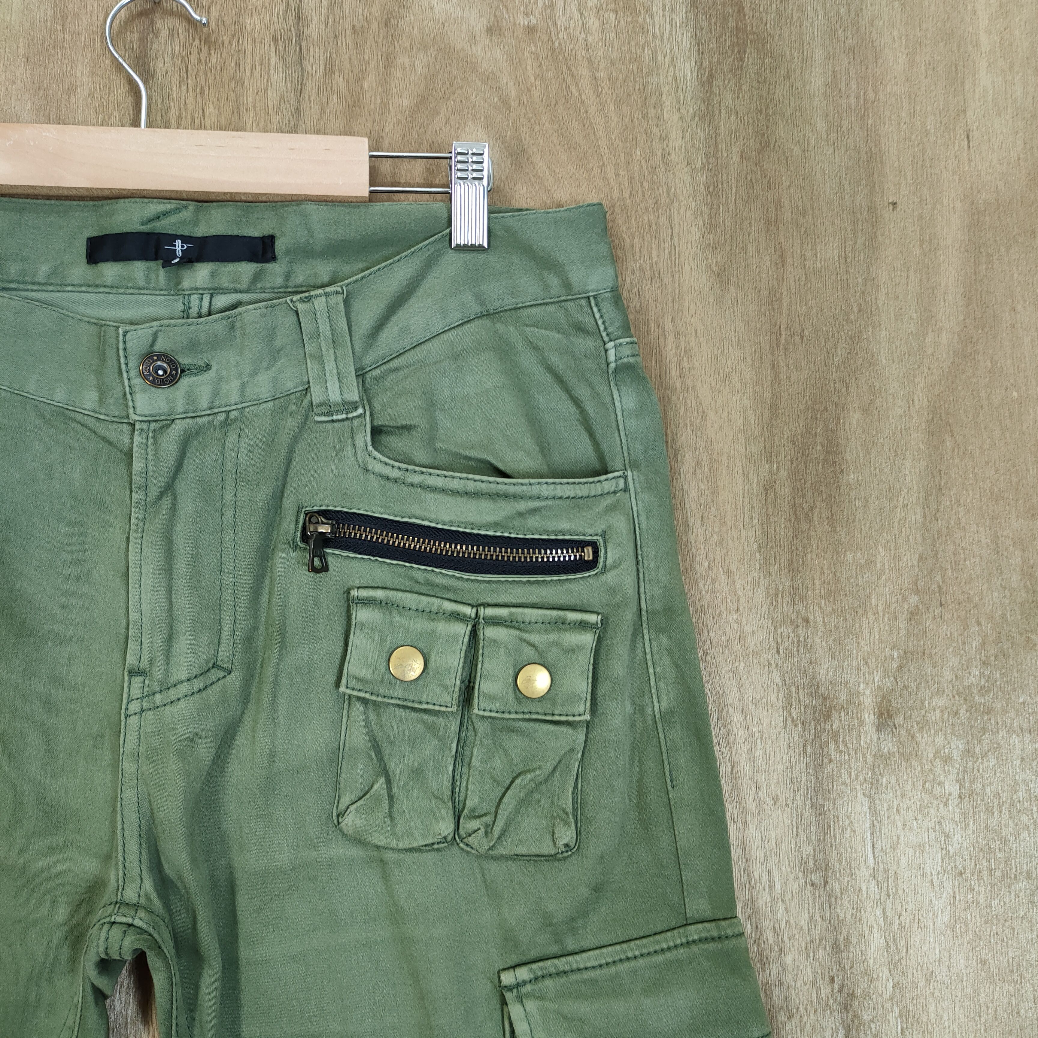 Japanese Brand VINTAGE JAPANESE FLARE CARGO PANTS/ ZIPPER LEG OPEN Size US 32 / EU 48 - 5 Thumbnail