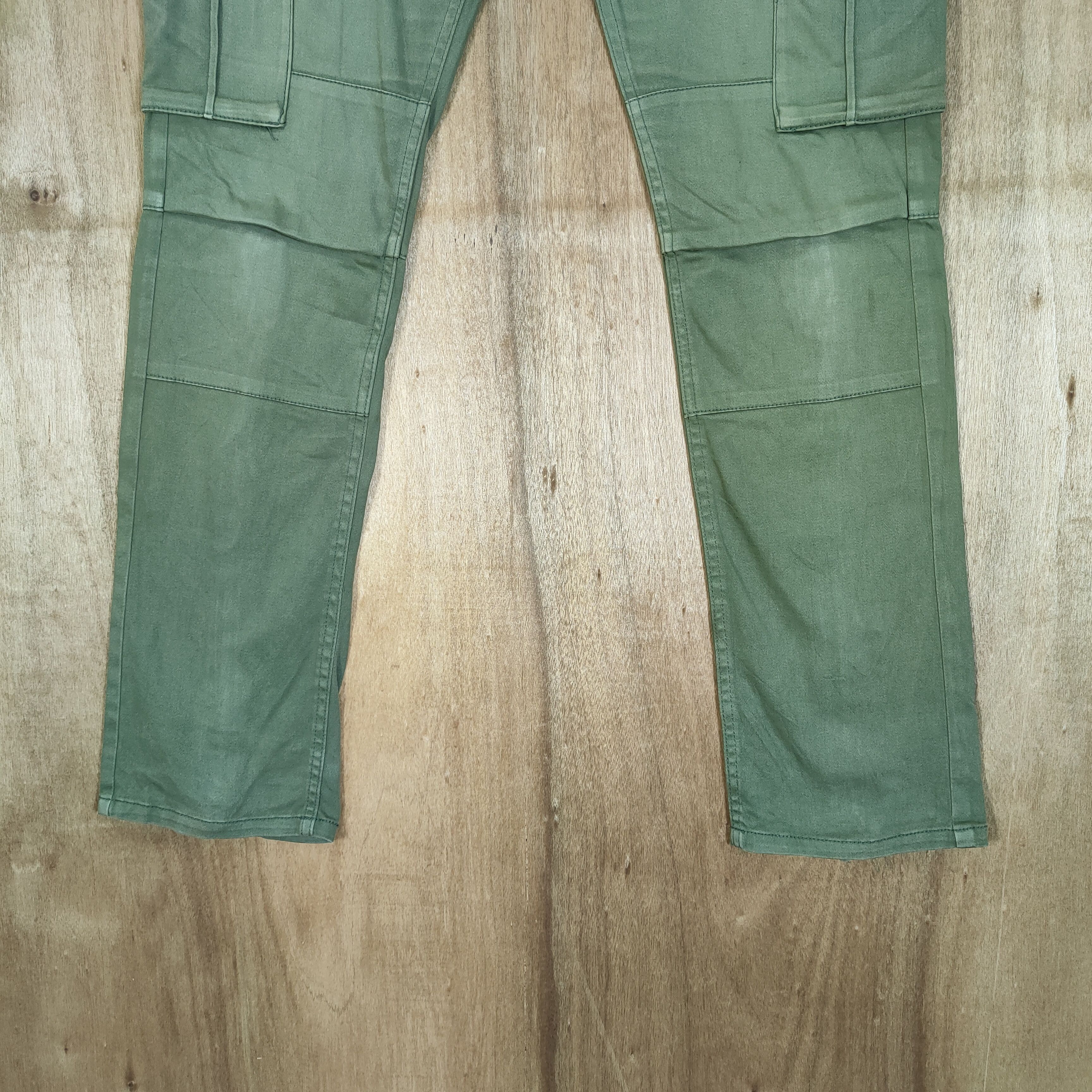 Japanese Brand VINTAGE JAPANESE FLARE CARGO PANTS/ ZIPPER LEG OPEN Size US 32 / EU 48 - 4 Thumbnail