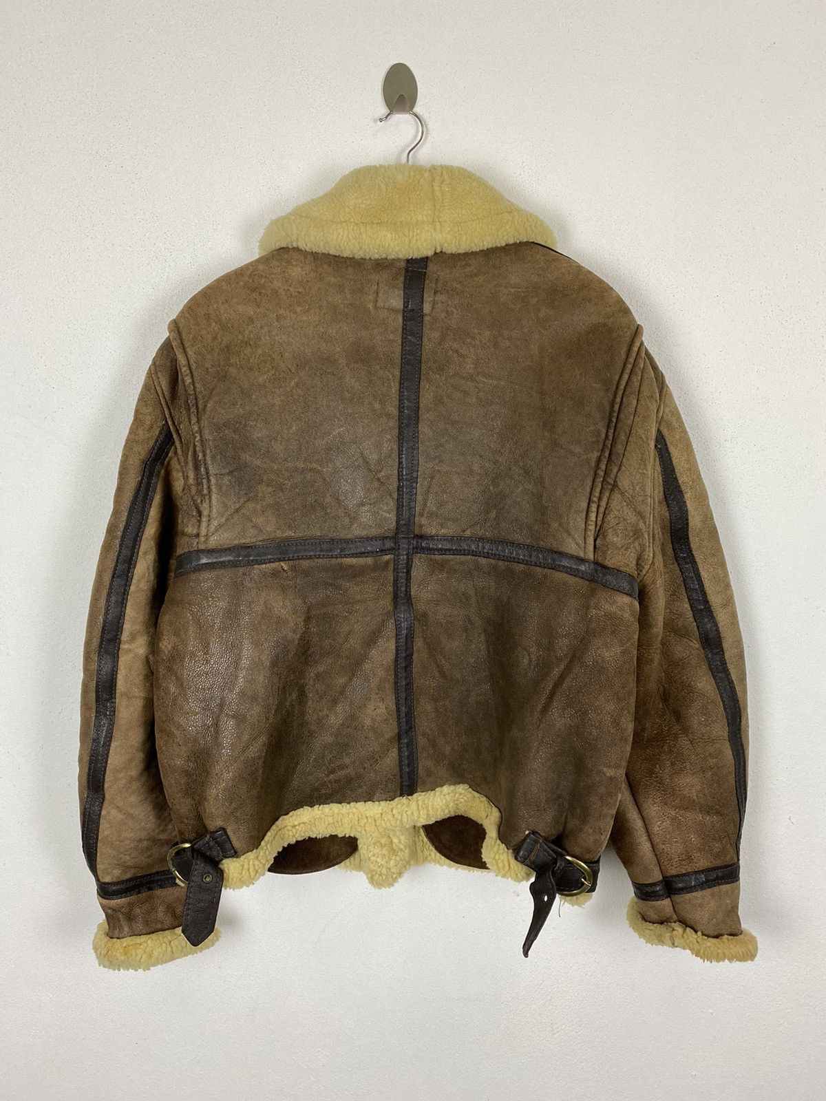 Vintage VINTAGE 80’s B-9 LEATHER JACKET Size US M / EU 48-50 / 2 - 11 Thumbnail