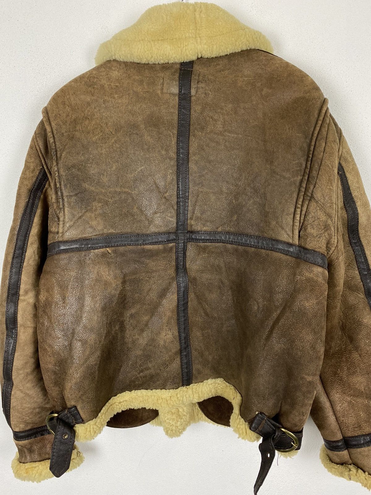 Vintage VINTAGE 80’s B-9 LEATHER JACKET Size US M / EU 48-50 / 2 - 12 Thumbnail