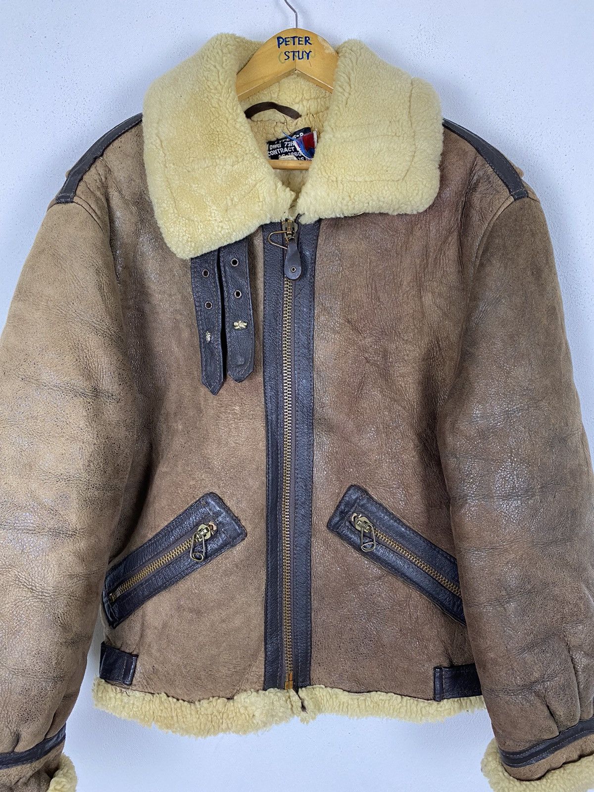 Vintage VINTAGE 80’s B-9 LEATHER JACKET Size US M / EU 48-50 / 2 - 4 Thumbnail