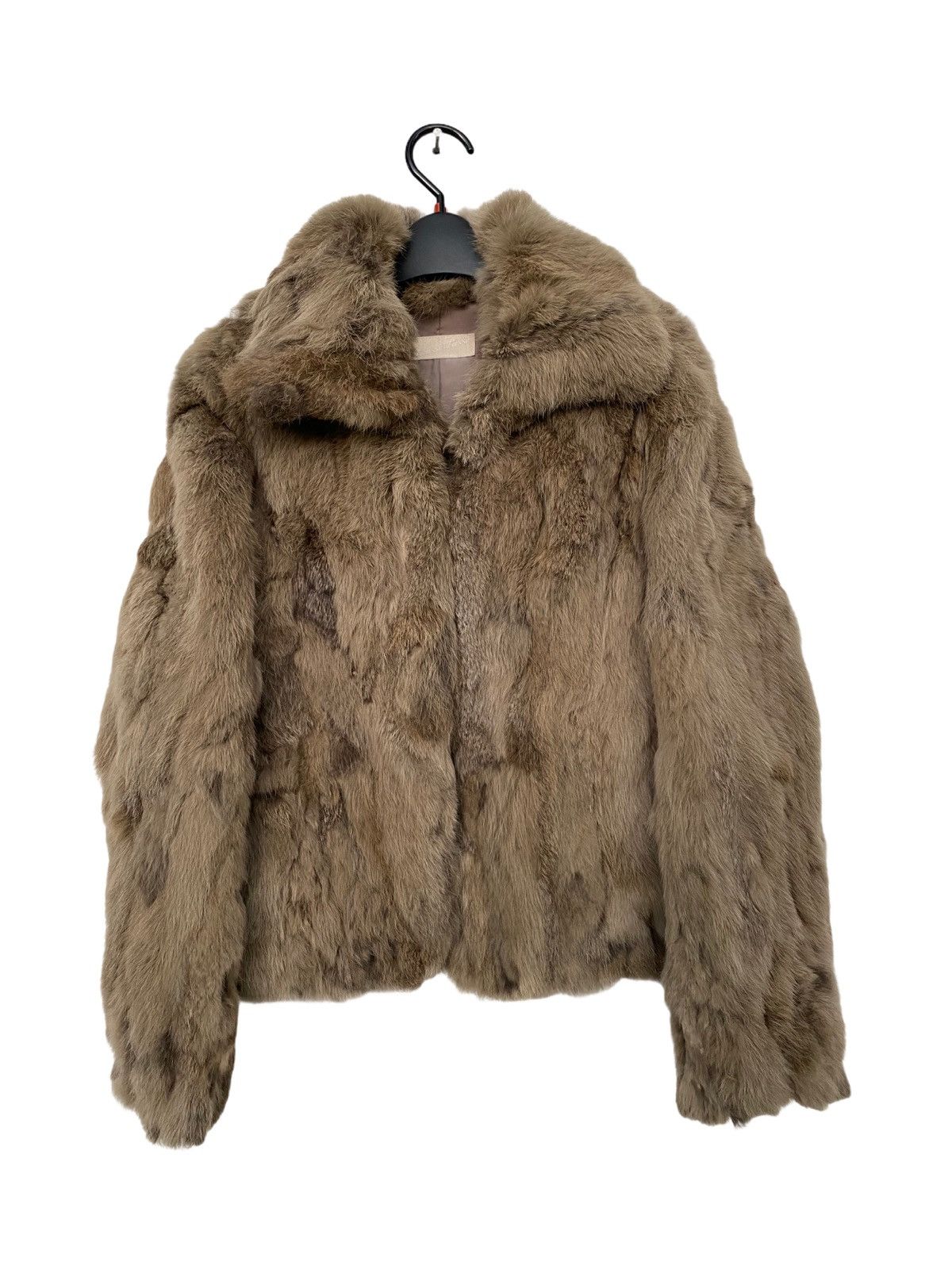 image of Mink Fur Coat x Winter Session Laisse Passe Rabbit Fur Coat in Brown, Men's (Size Small)