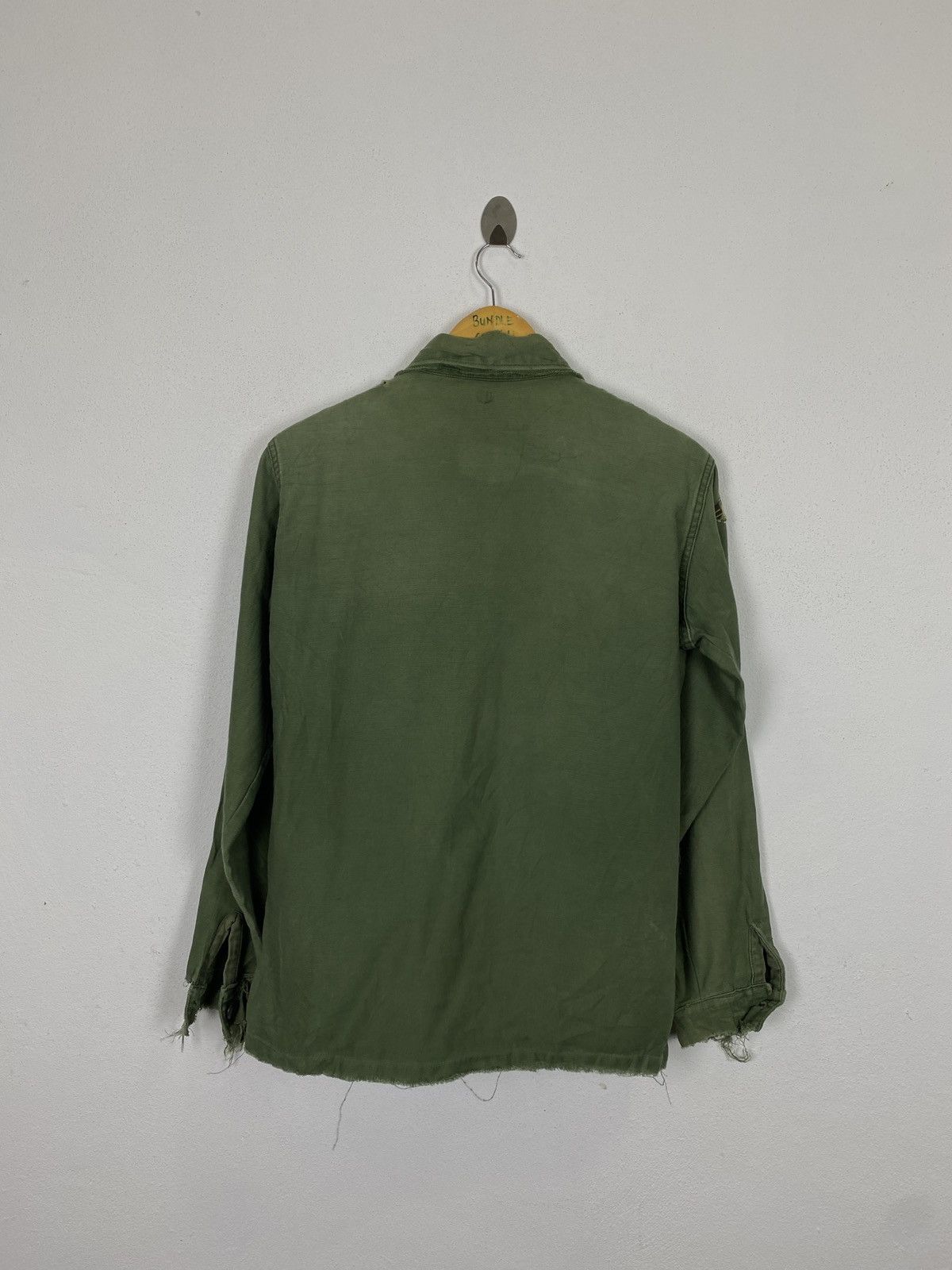 Japanese Brand DISTRESSED BUTTON UPS SHIRT ARMY MILITARY DESIGN Size US M / EU 48-50 / 2 - 7 Thumbnail