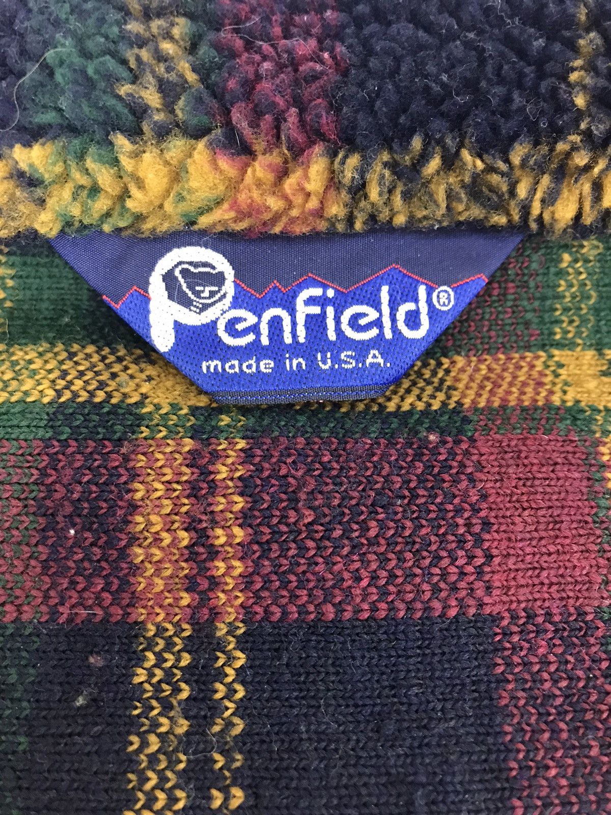 Penfield Vintage Penfield USA Fleece Checked Striped Zipper Size US M / EU 48-50 / 2 - 2 Thumbnail