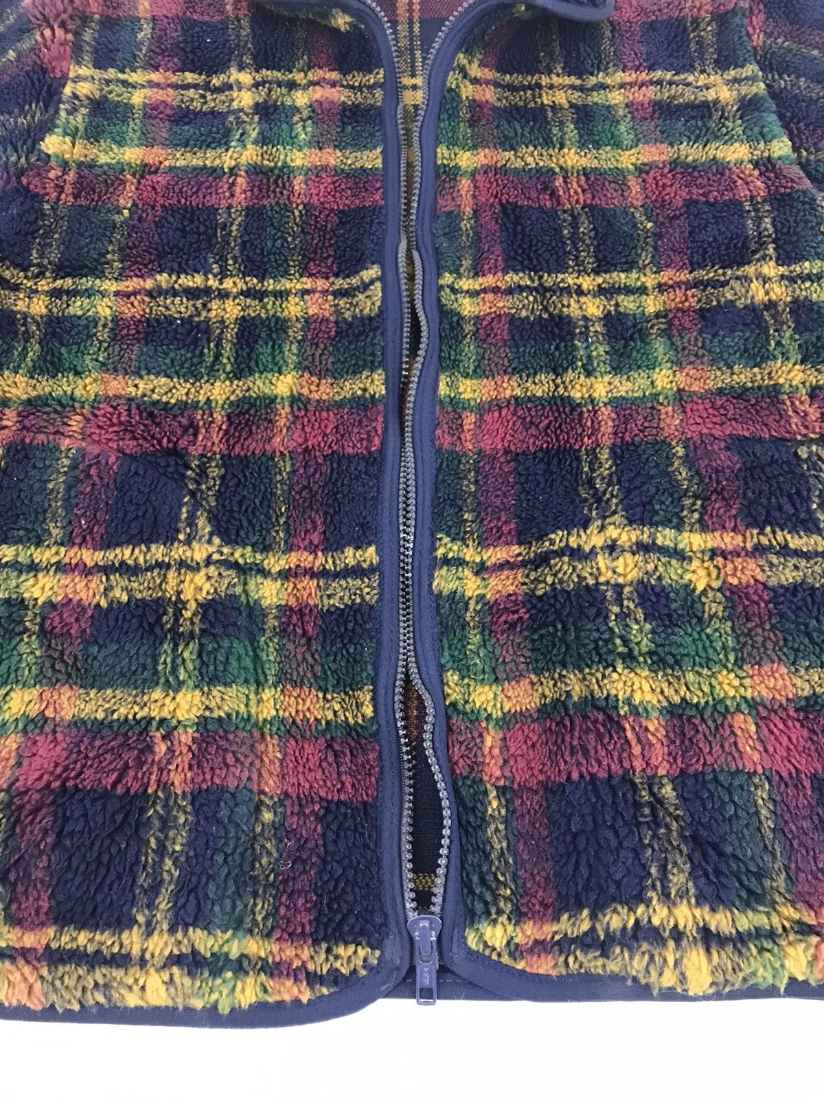 Penfield Vintage Penfield USA Fleece Checked Striped Zipper Size US M / EU 48-50 / 2 - 10 Thumbnail