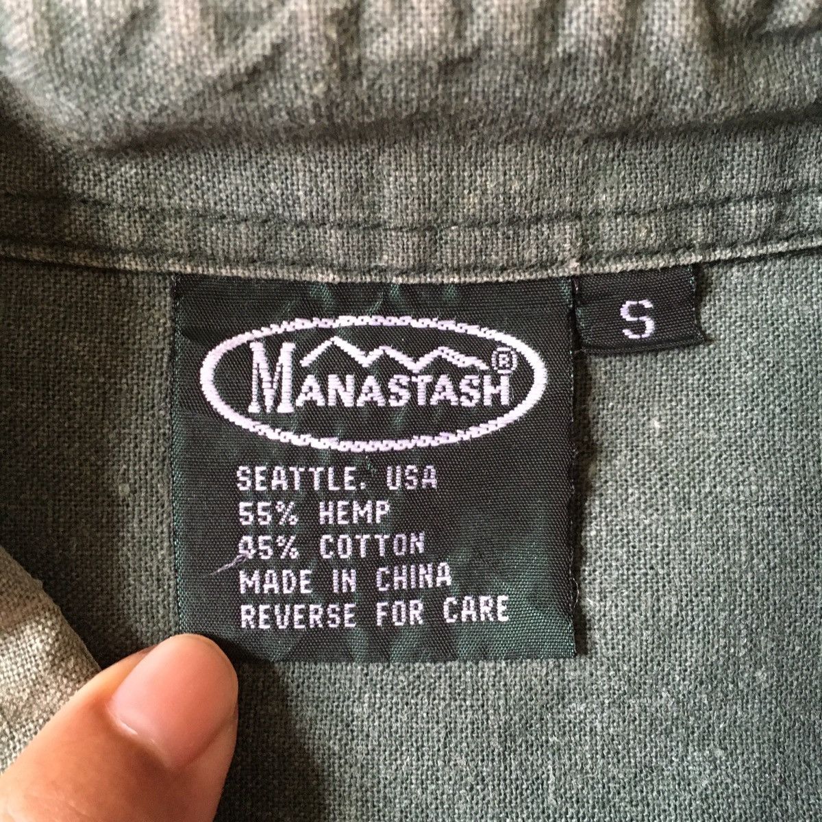 Manastash × Vintage vintage faded green manastash hemp button down Size US S / EU 44-46 / 1 - 2 Thumbnail