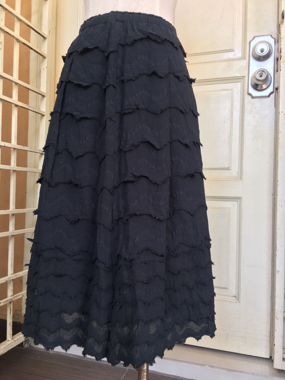 Issey Miyake × Vintage vintage 80s HAAT by issey miyaki black skirt Size 28" / US 6 / IT 42 - 1 Thumbnail