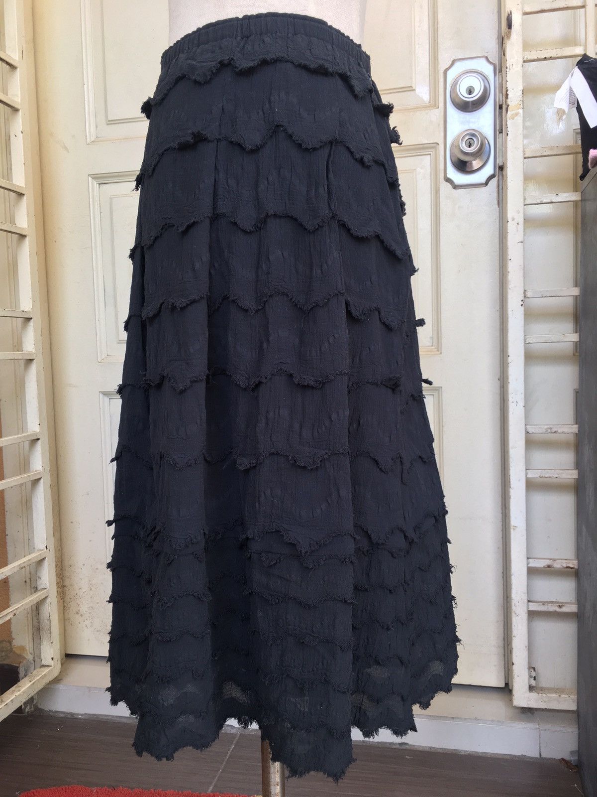 Issey Miyake × Vintage vintage 80s HAAT by issey miyaki black skirt Size 28" / US 6 / IT 42 - 2 Thumbnail