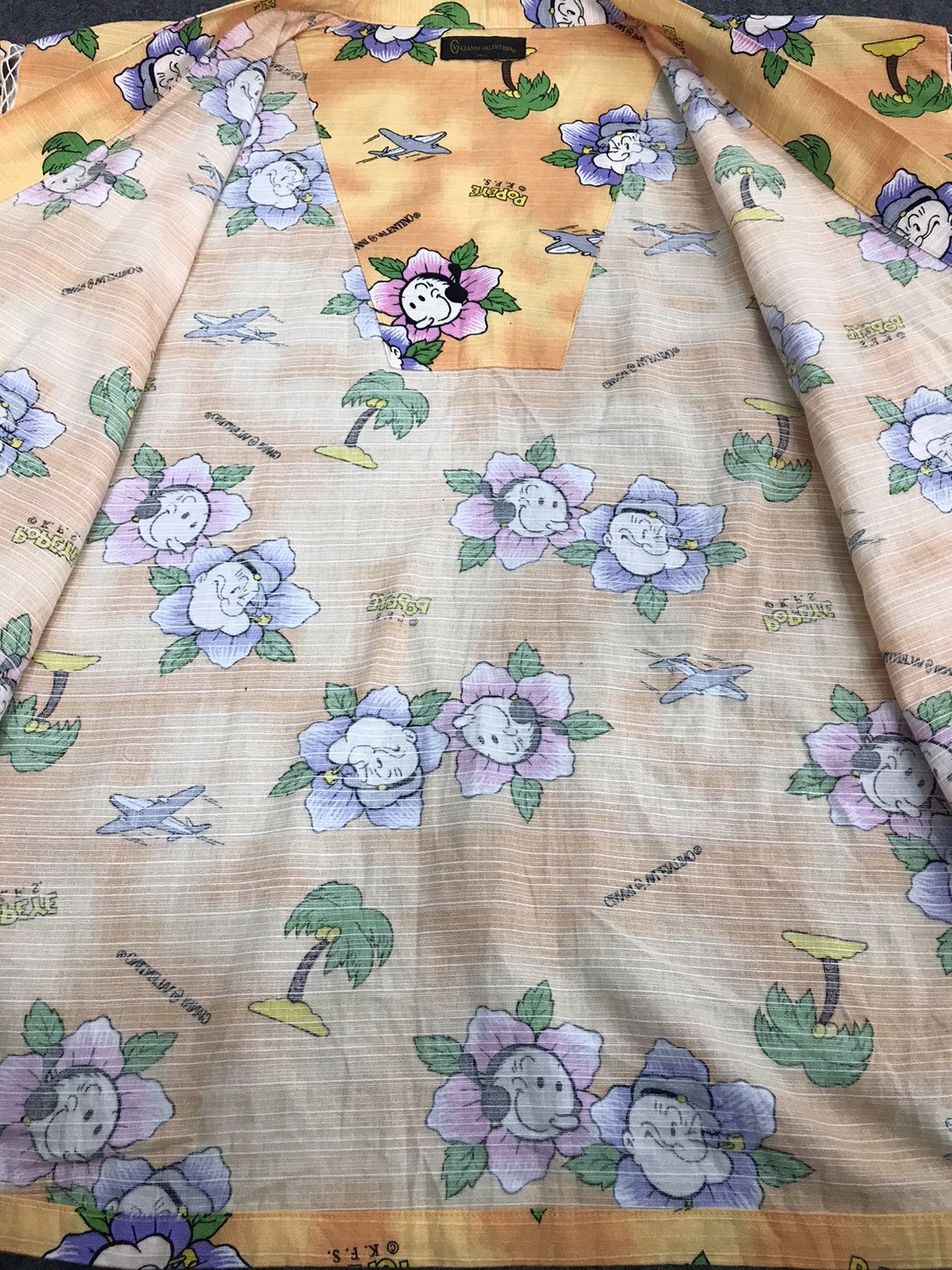 Disney × Gianni Valentino × Valentino Vintage Gianni Valentino Kimono Jinbei Popeye Sailorman Size US M / EU 48-50 / 2 - 11 Thumbnail