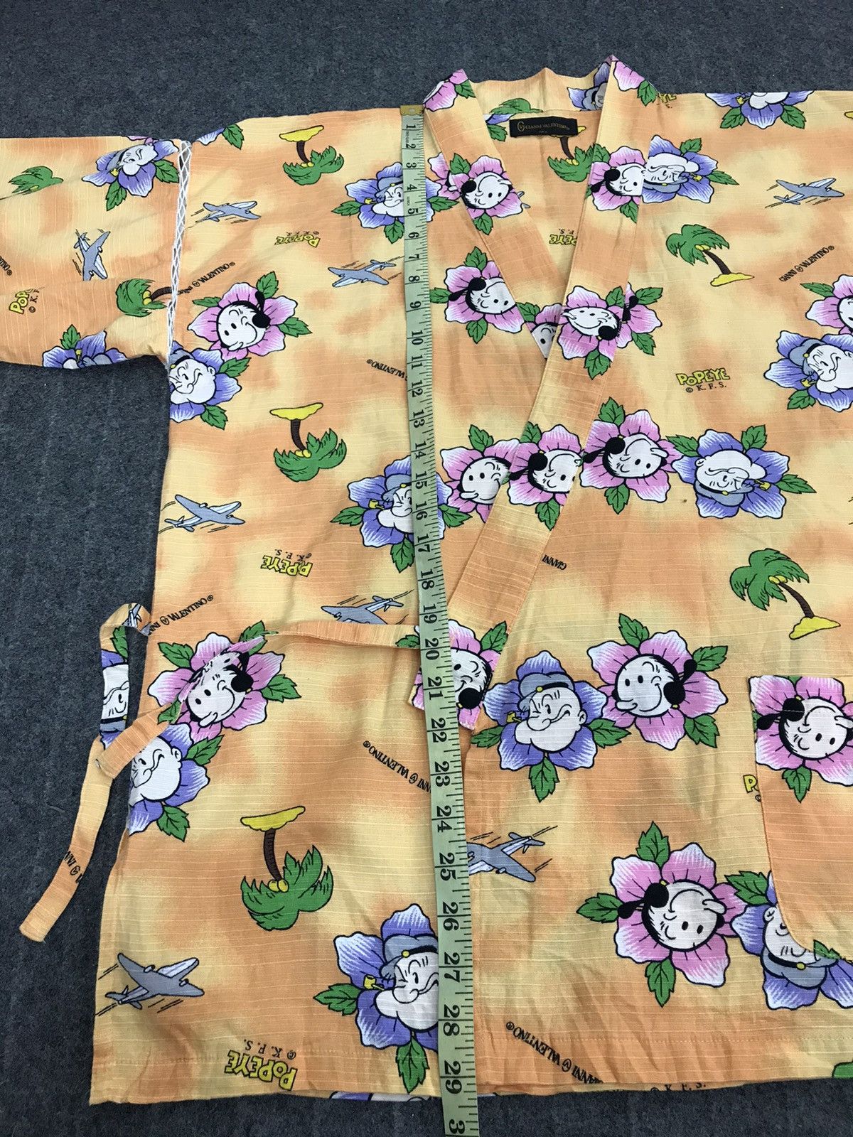 Disney × Gianni Valentino × Valentino Vintage Gianni Valentino Kimono Jinbei Popeye Sailorman Size US M / EU 48-50 / 2 - 7 Thumbnail