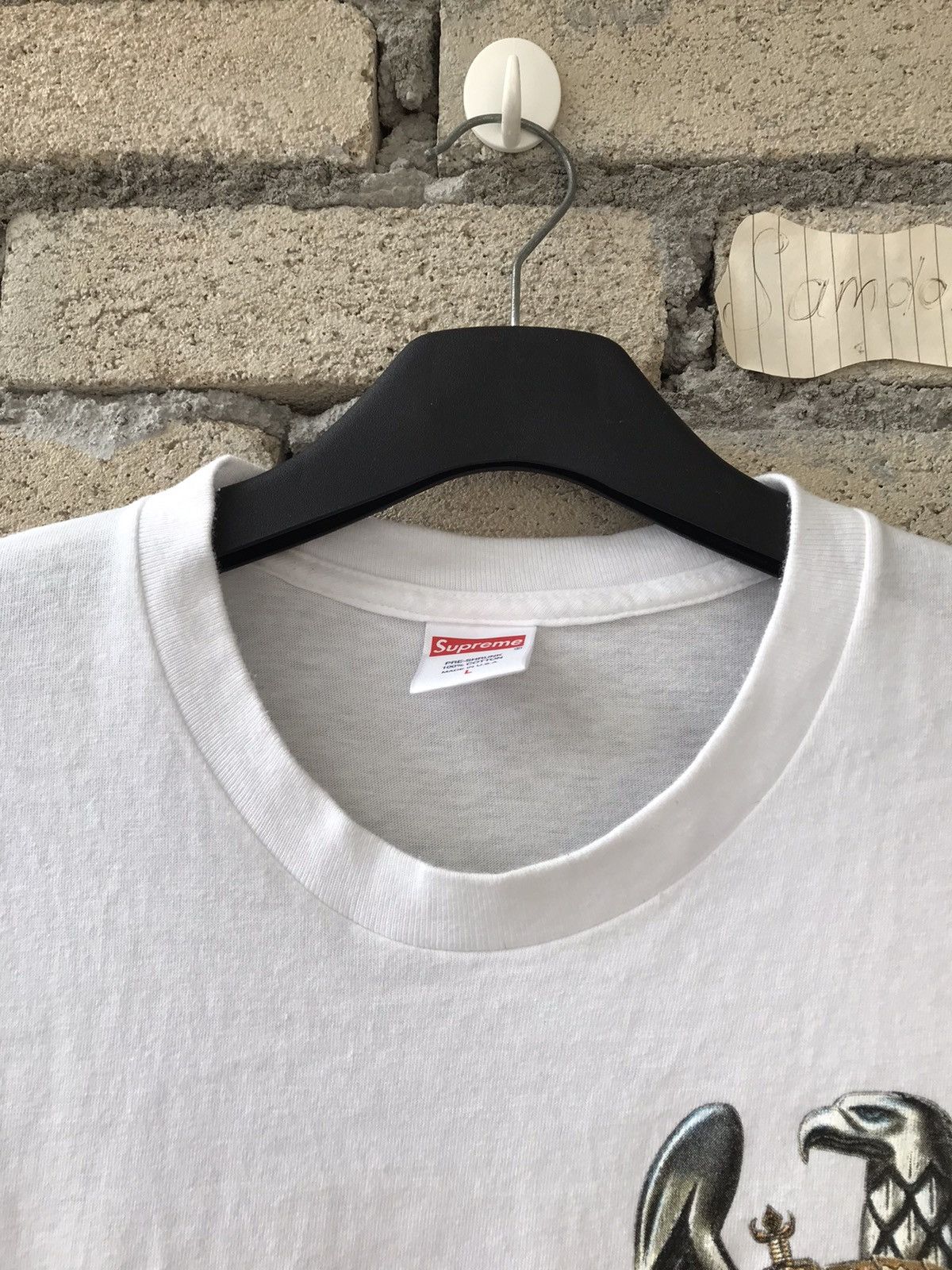 Band Tees × Supreme Supreme X Slayer Band Tee Eagle Logo Black Metal Legit Item Size US L / EU 52-54 / 3 - 7 Thumbnail