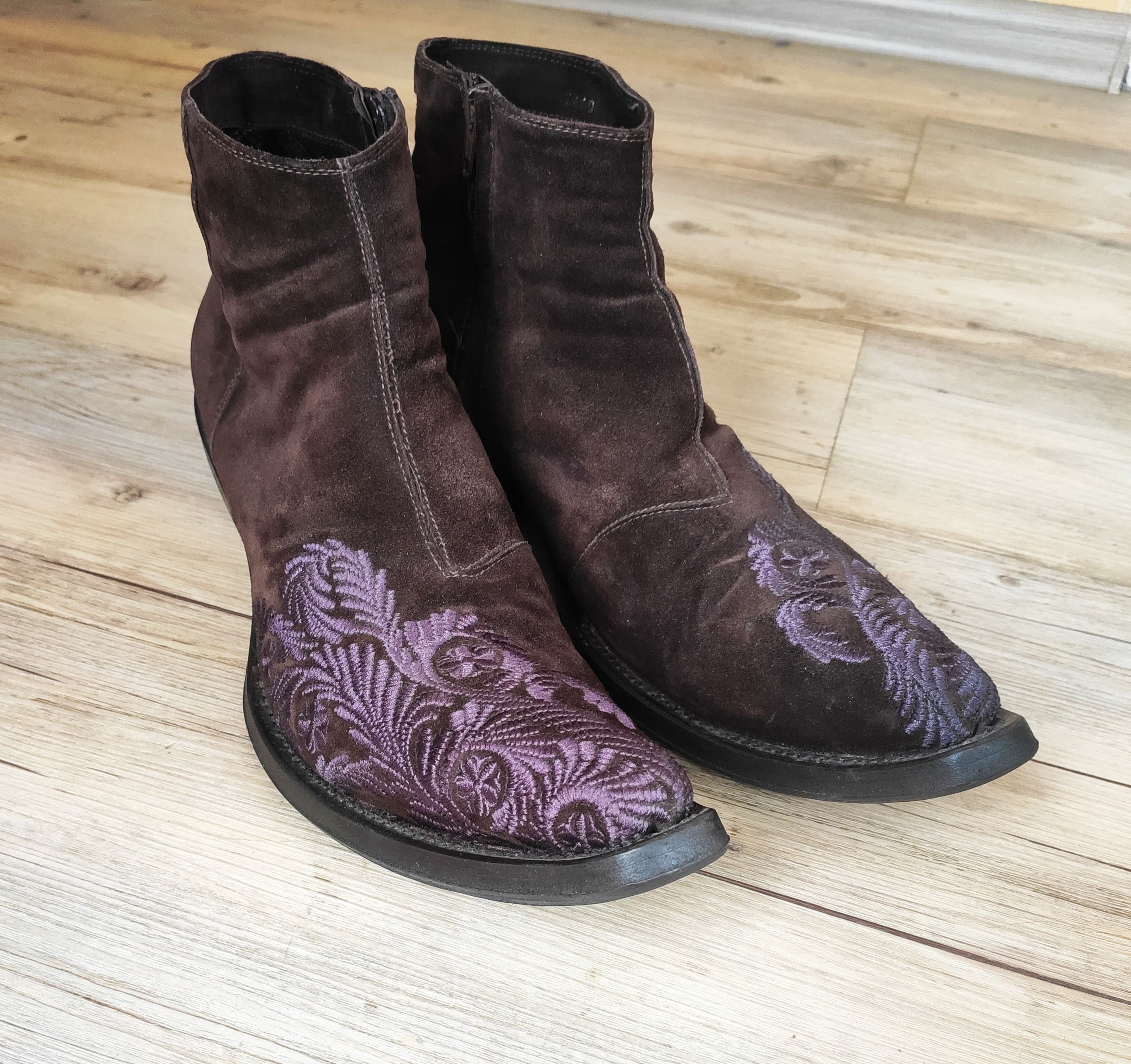 Gianni Barbato GRAIL! Embroidered boots.Like Saint Laurent or Dioir boots Size US 9.5 / EU 42-43 - 1 Thumbnail