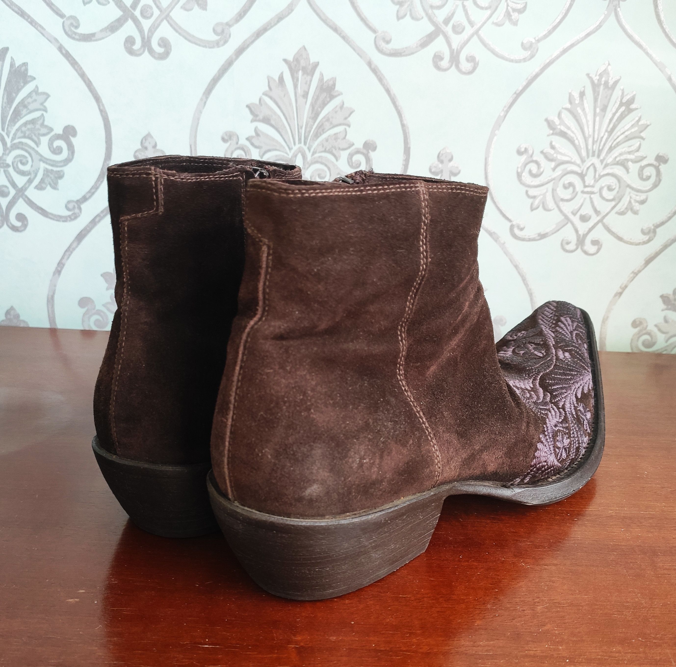 Gianni Barbato GRAIL! Embroidered boots.Like Saint Laurent or Dioir boots Size US 9.5 / EU 42-43 - 6 Thumbnail