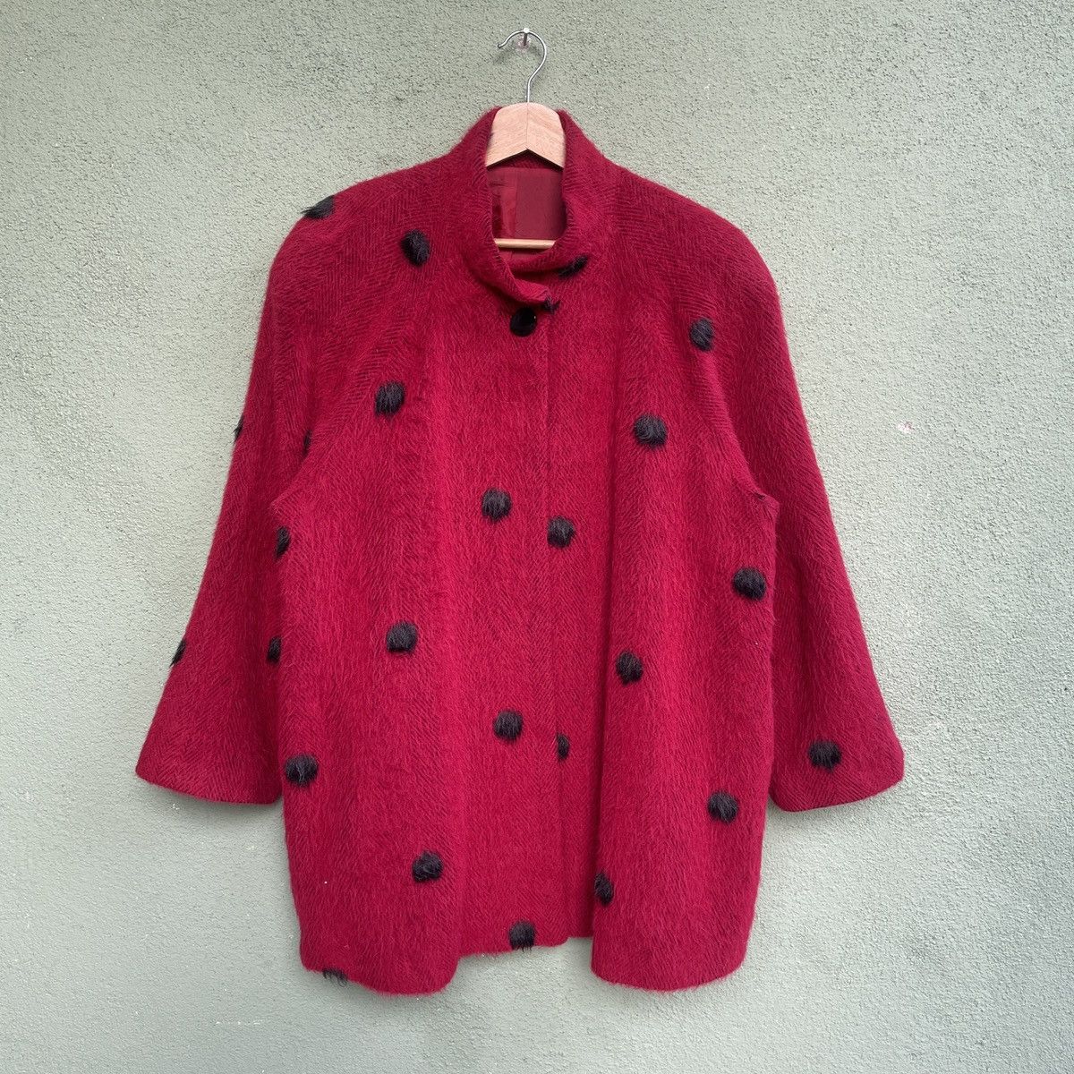 Japanese Brand × Vintage Japanese Vintage Mohair Shag Shaggy Button Ups Jacket Size US XL / EU 56 / 4 - 1 Thumbnail