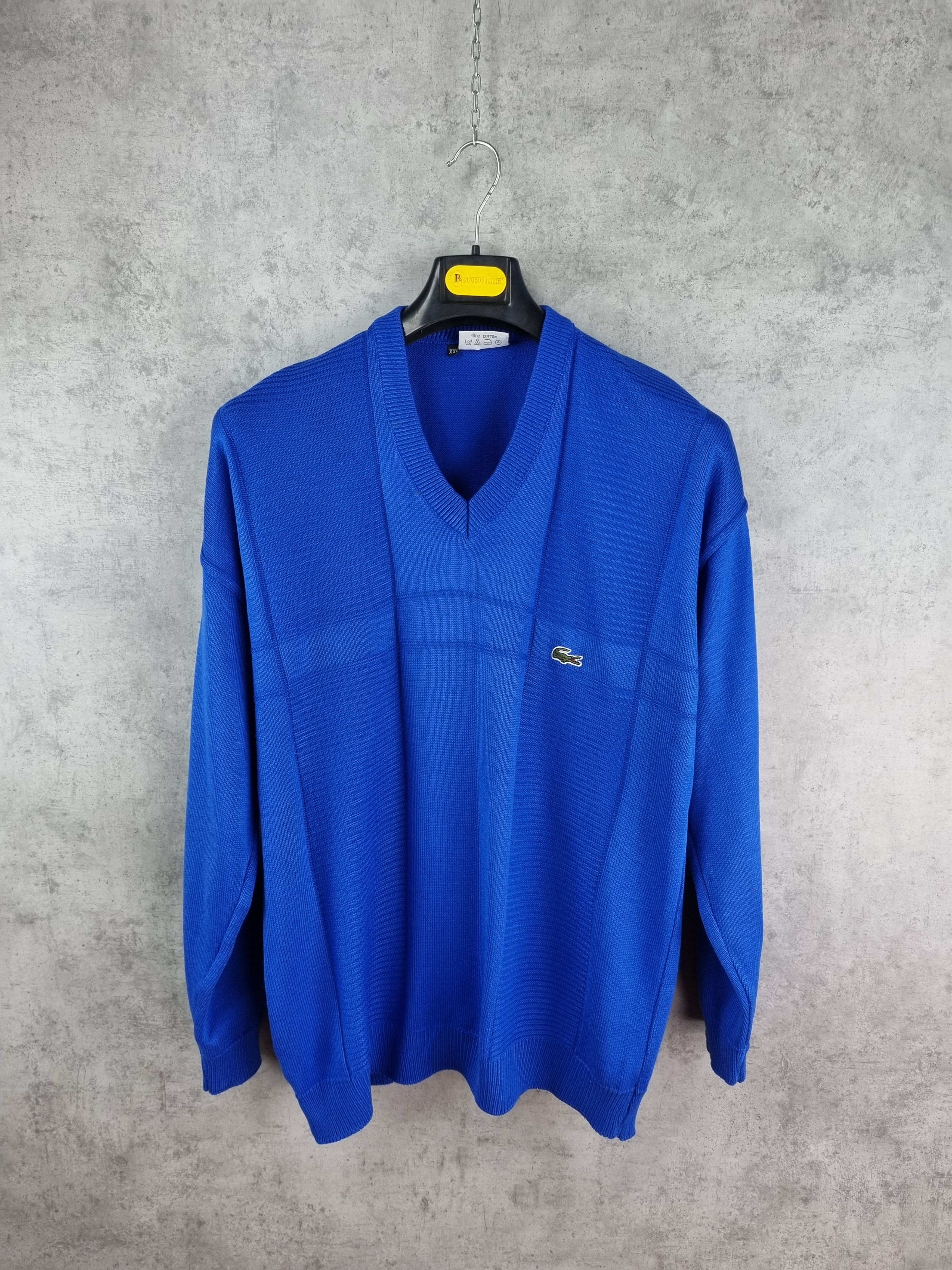 Lacoste × Vintage 80s LACOSTE Chemise Vintage Sweater made in France Size US XL / EU 56 / 4 - 2 Thumbnail