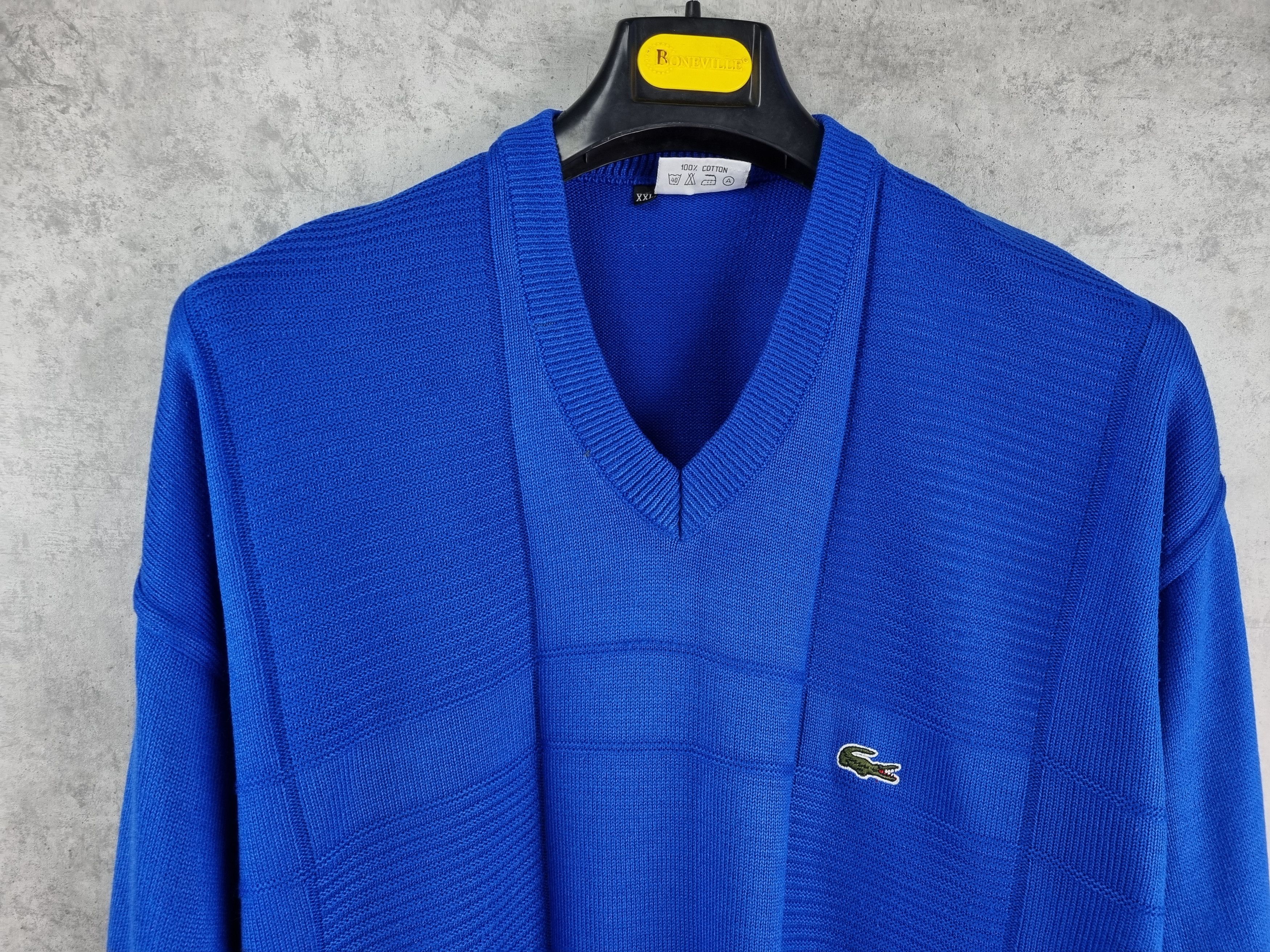 Lacoste × Vintage 80s LACOSTE Chemise Vintage Sweater made in France Size US XL / EU 56 / 4 - 3 Thumbnail