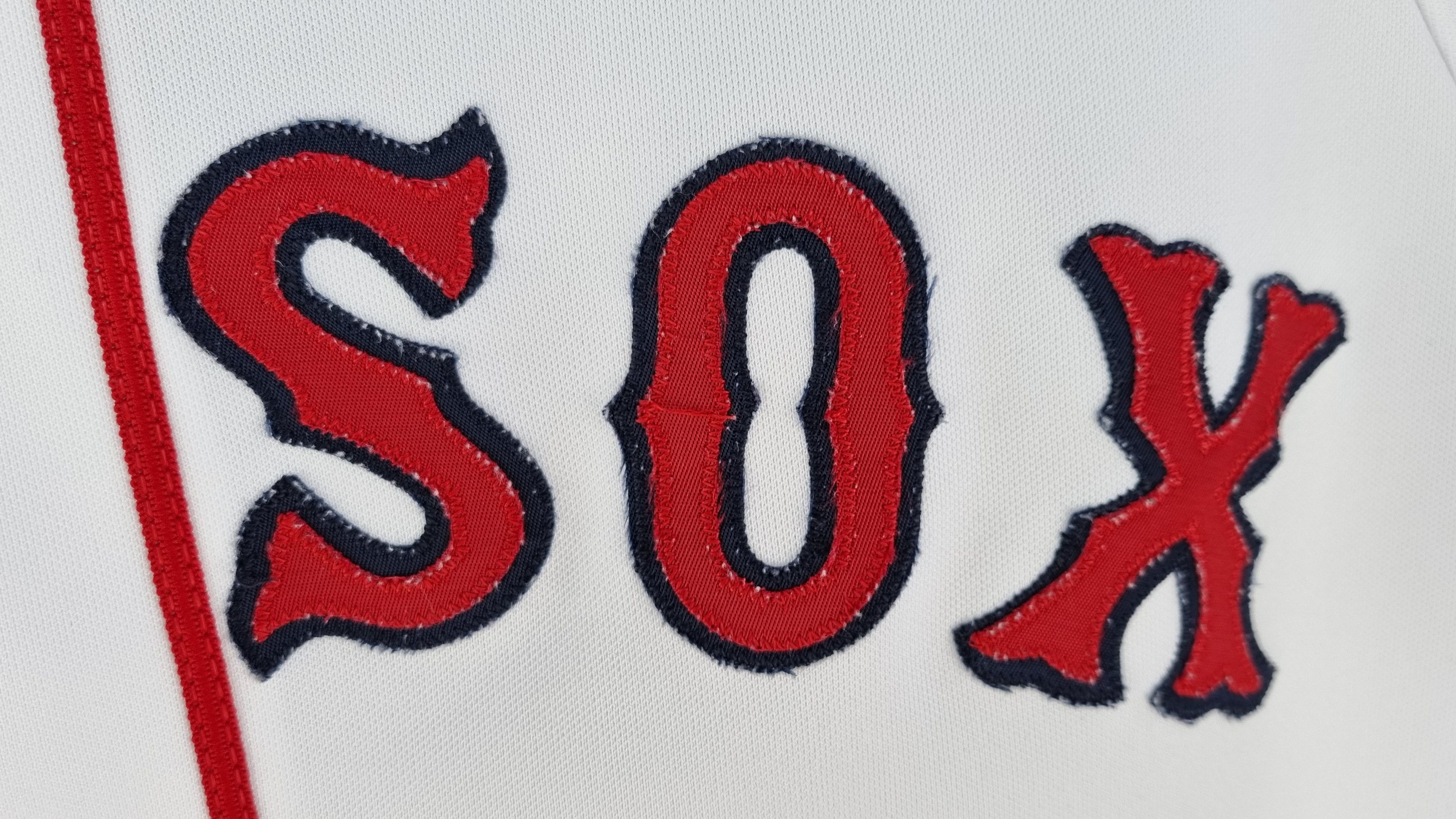 MLB Rare 80s Red Sox Spell Out Big logo tee shirt #34 Size US M / EU 48-50 / 2 - 3 Thumbnail