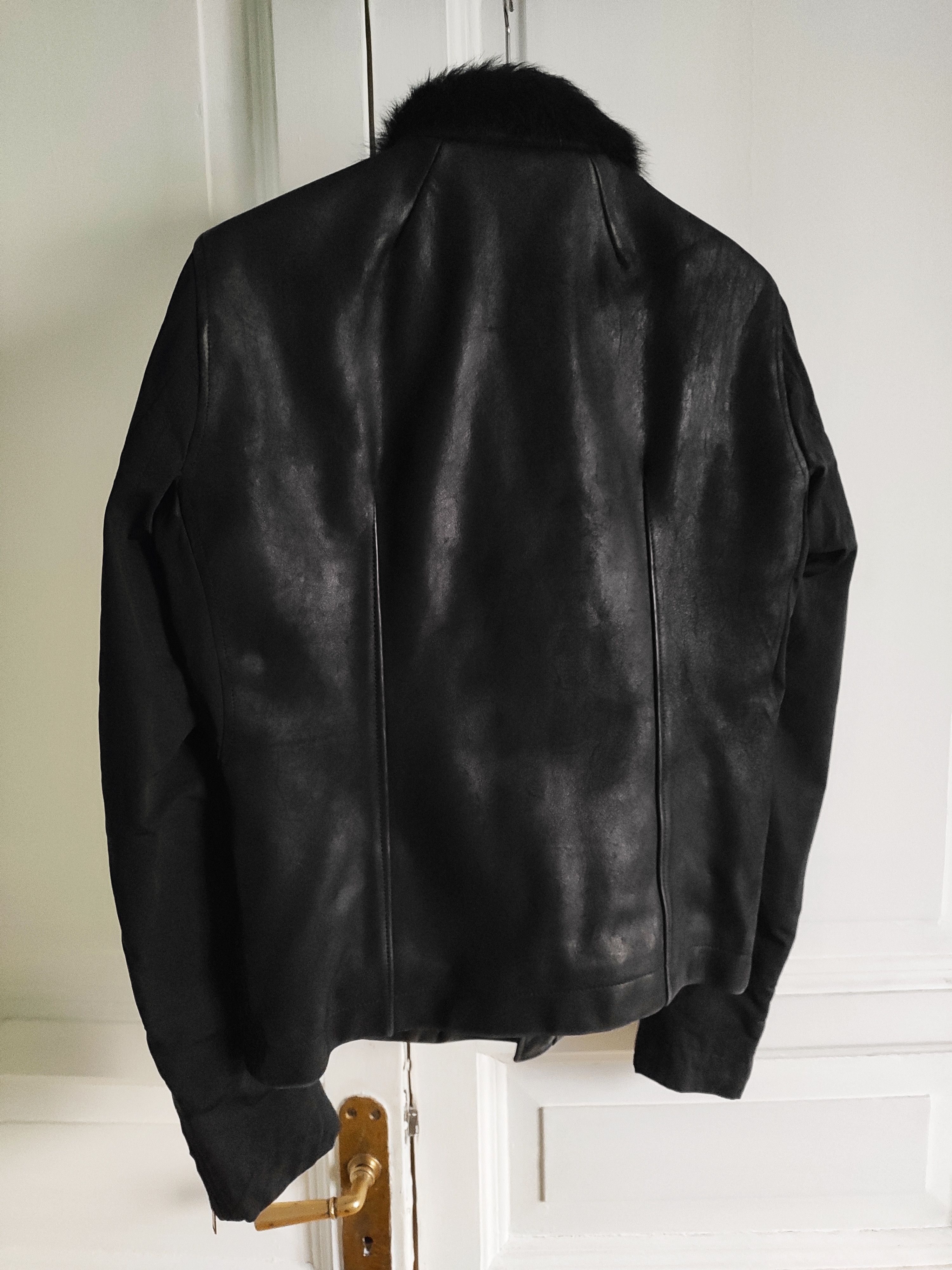 Rick Owens Fur collar & nylon sleeves STOOGES from PLINTH Size US M / EU 48-50 / 2 - 4 Thumbnail