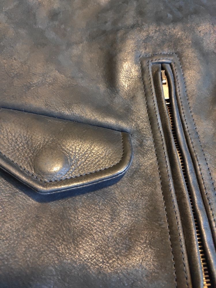 Rick Owens Fur collar & nylon sleeves STOOGES from PLINTH Size US M / EU 48-50 / 2 - 8 Thumbnail