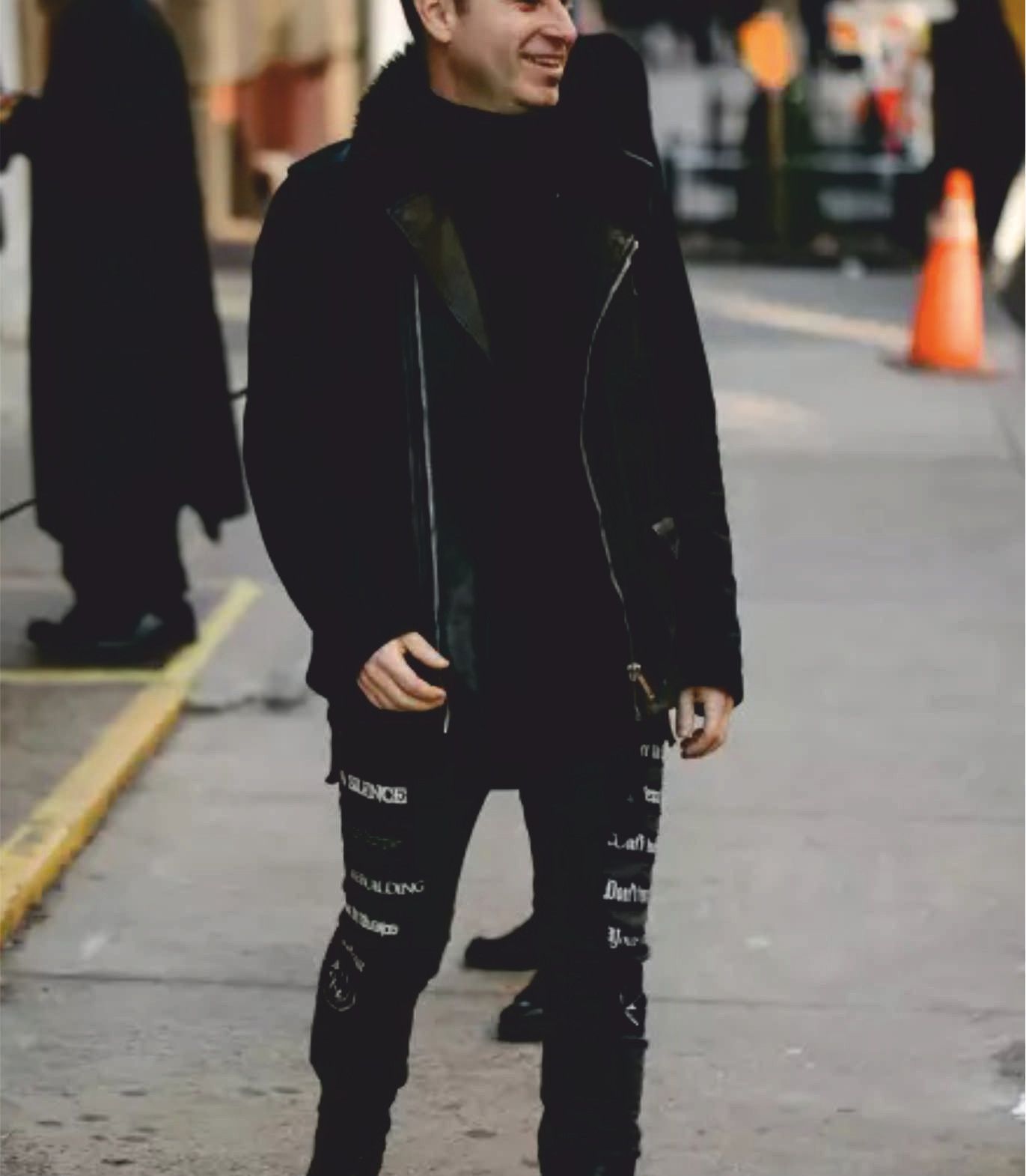 Rick Owens Fur collar & nylon sleeves STOOGES from PLINTH Size US M / EU 48-50 / 2 - 2 Thumbnail