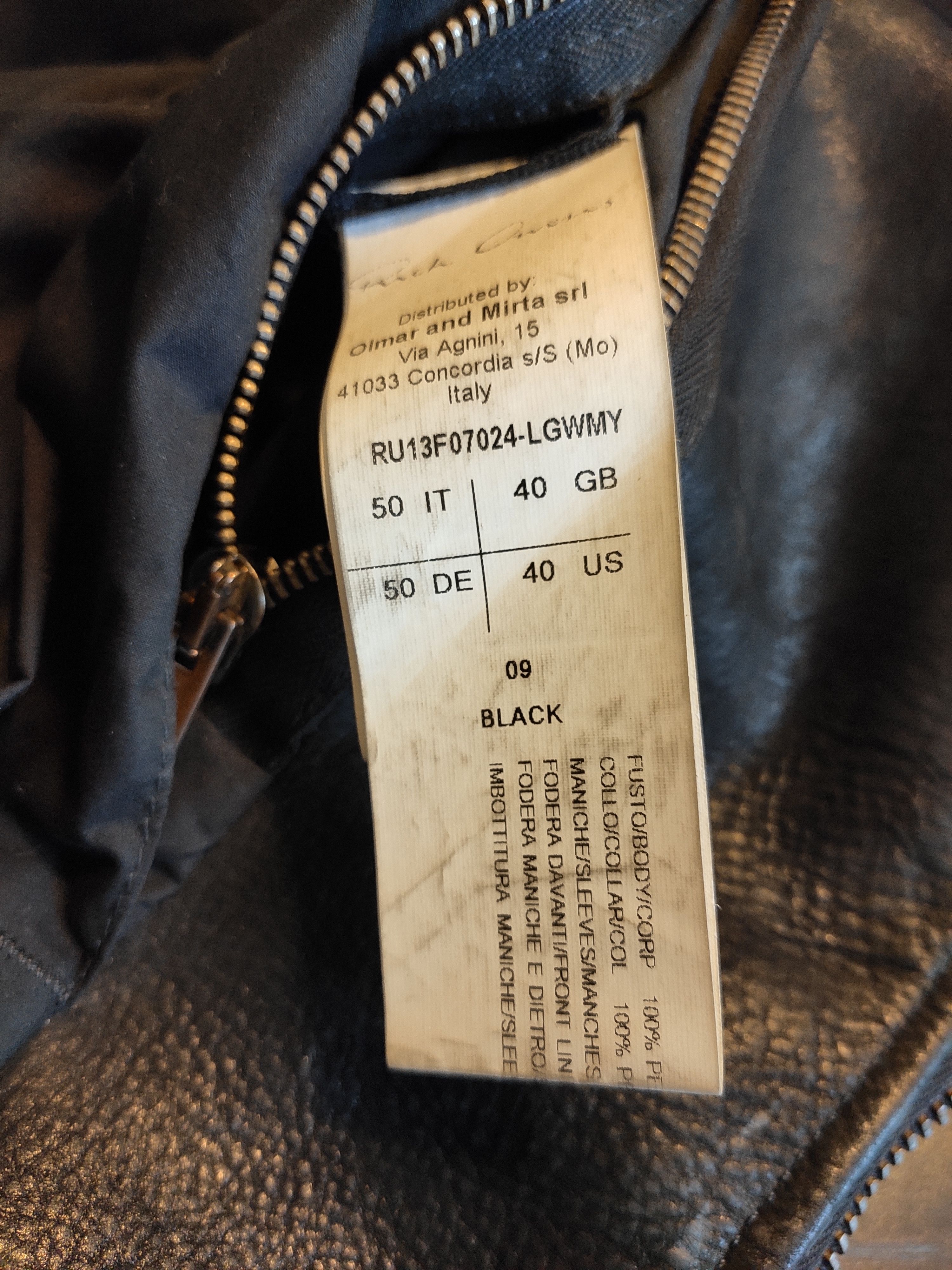 Rick Owens Fur collar & nylon sleeves STOOGES from PLINTH Size US M / EU 48-50 / 2 - 5 Thumbnail