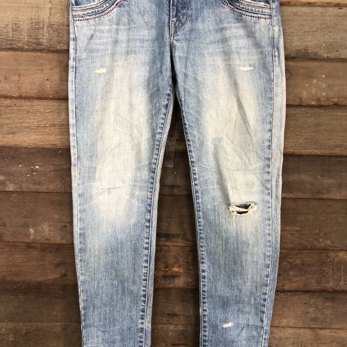Faded Glory Vanilla Incense Labo Blue Denim Jeans Pants #4583 Size 28" / US 6 / IT 42 - 4 Thumbnail