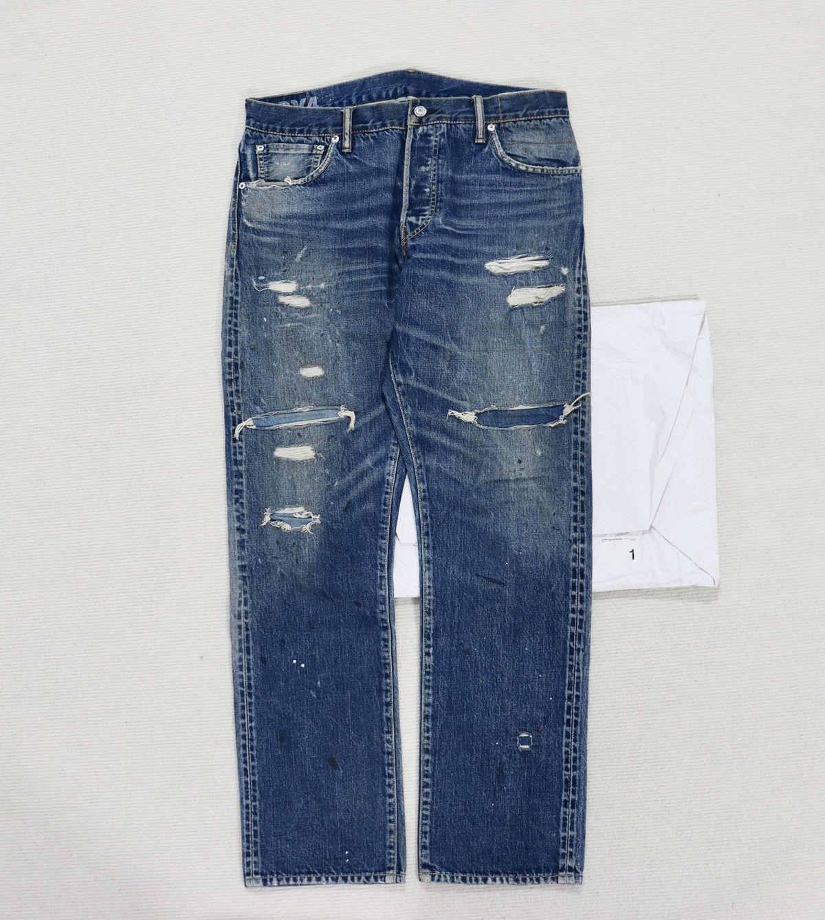 Buy Visvim Social Sculpture 04 Slim-fit Distressed Denim, 46% OFF