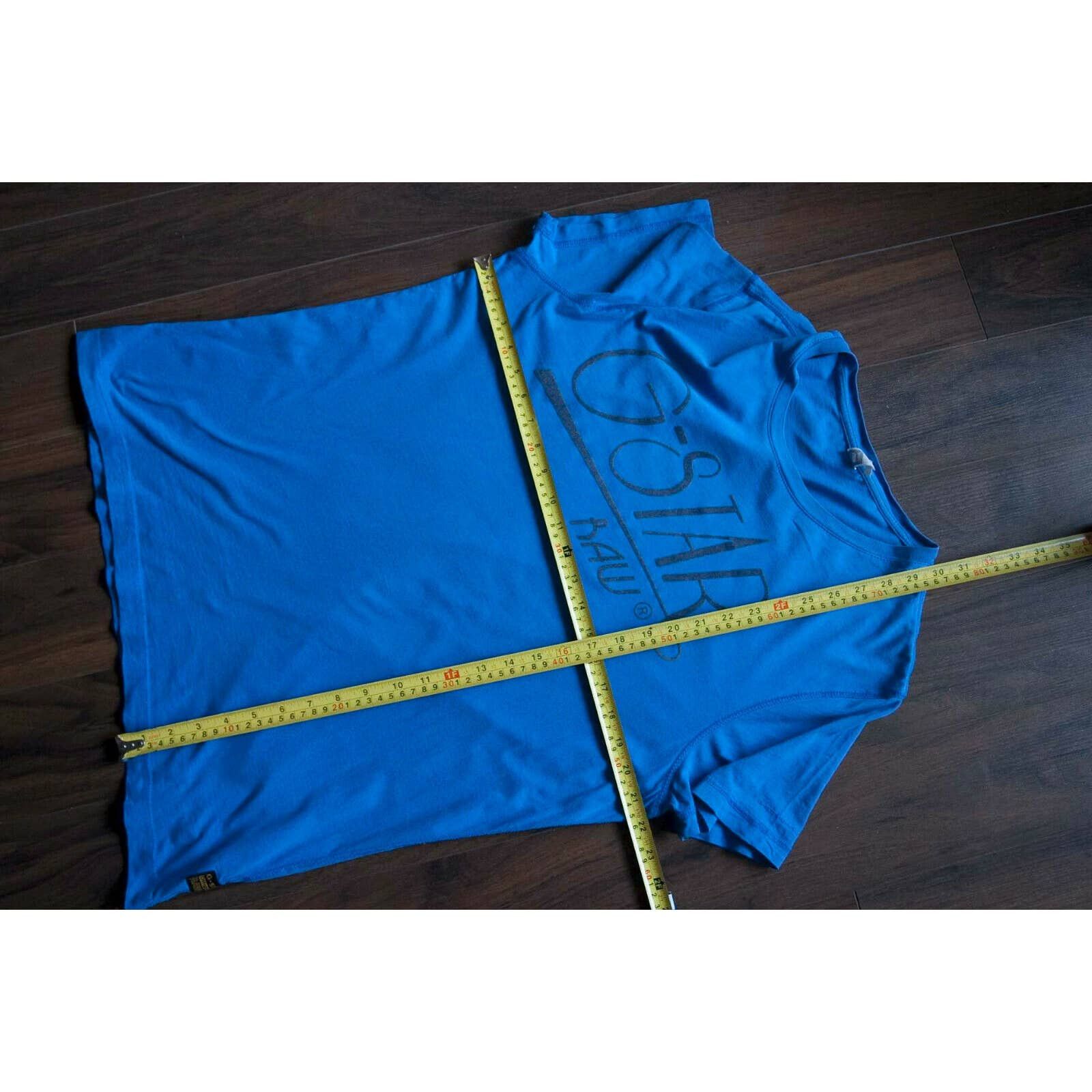 G-Star ** G Star T Shirt Blue Spell Out Size XL Size US XL / EU 56 / 4 - 4 Thumbnail