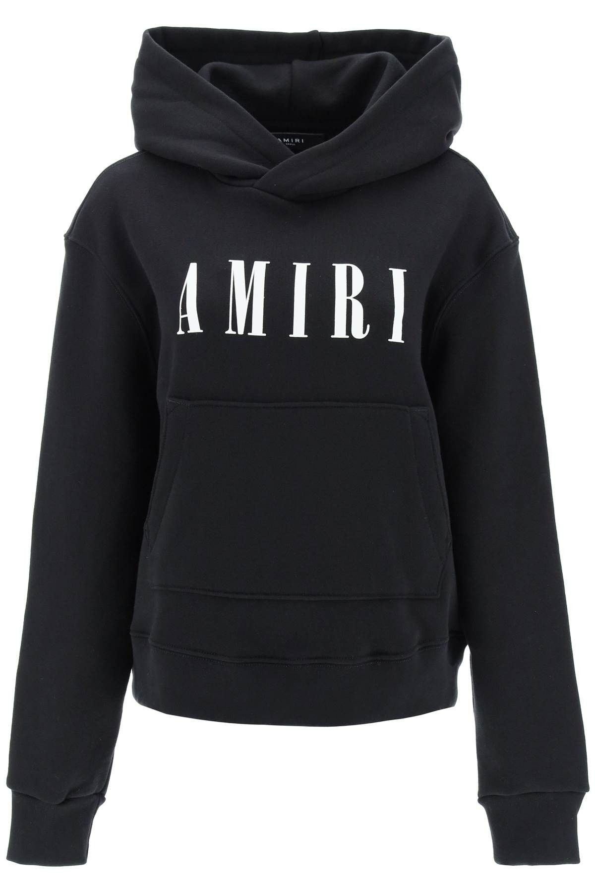 image of Amiri Oversized Hoodie With Logo in Black, Women's (Size Small)