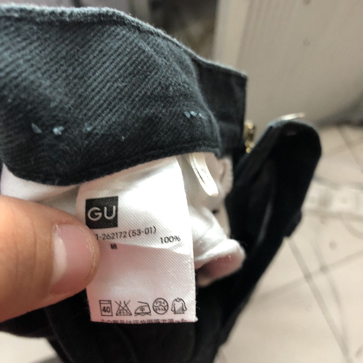 Japanese Brand Japan GU Black denim Cargo Pants #4579 Size US 30 / EU 46 - 9 Thumbnail