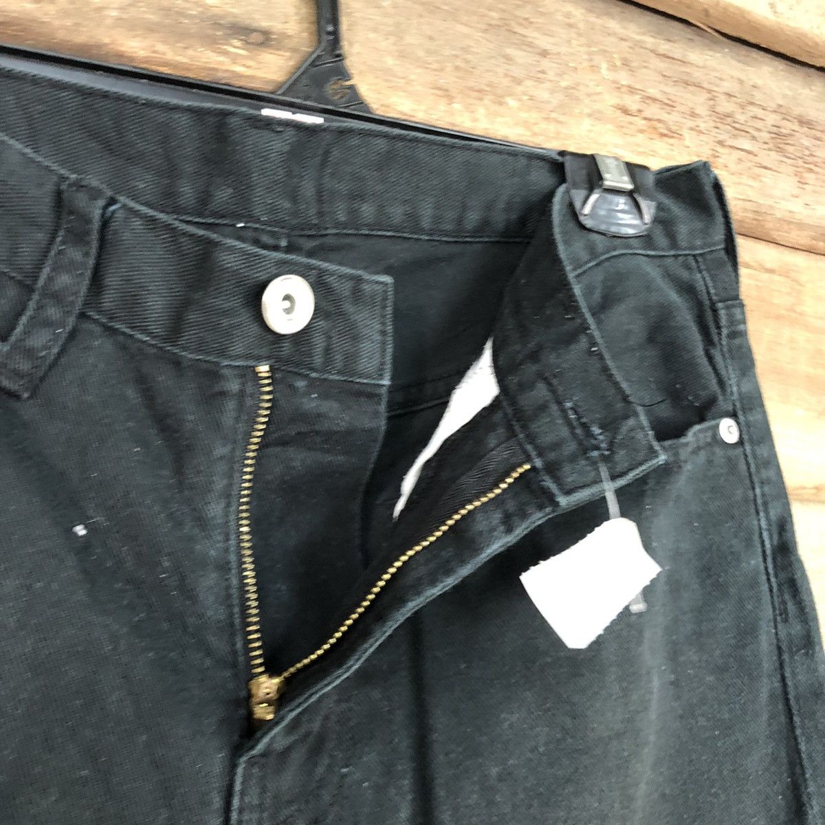 Japanese Brand Japan GU Black denim Cargo Pants #4579 Size US 30 / EU 46 - 6 Thumbnail