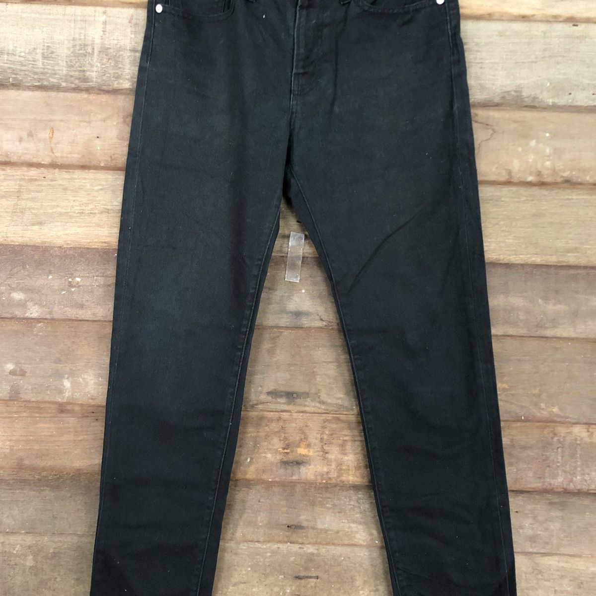 Japanese Brand Japan GU Black denim Cargo Pants #4579 Size US 30 / EU 46 - 4 Thumbnail