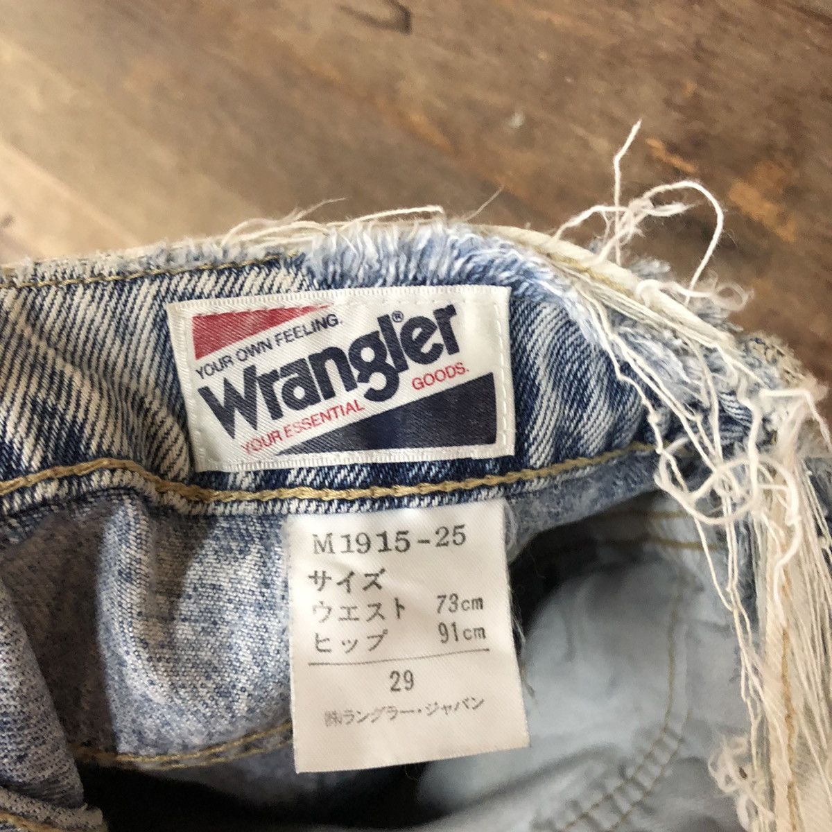 Vintage Vtg Wrangler Blue denim Jeans Pants #4602 Size US 29 - 15 Thumbnail
