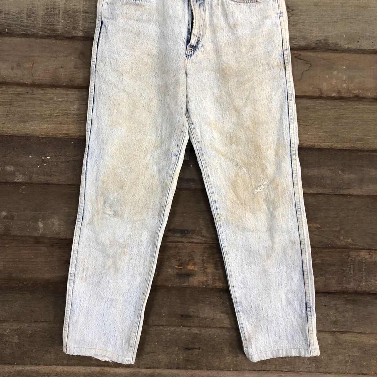 Vintage Vtg Wrangler Blue denim Jeans Pants #4602 Size US 29 - 3 Thumbnail