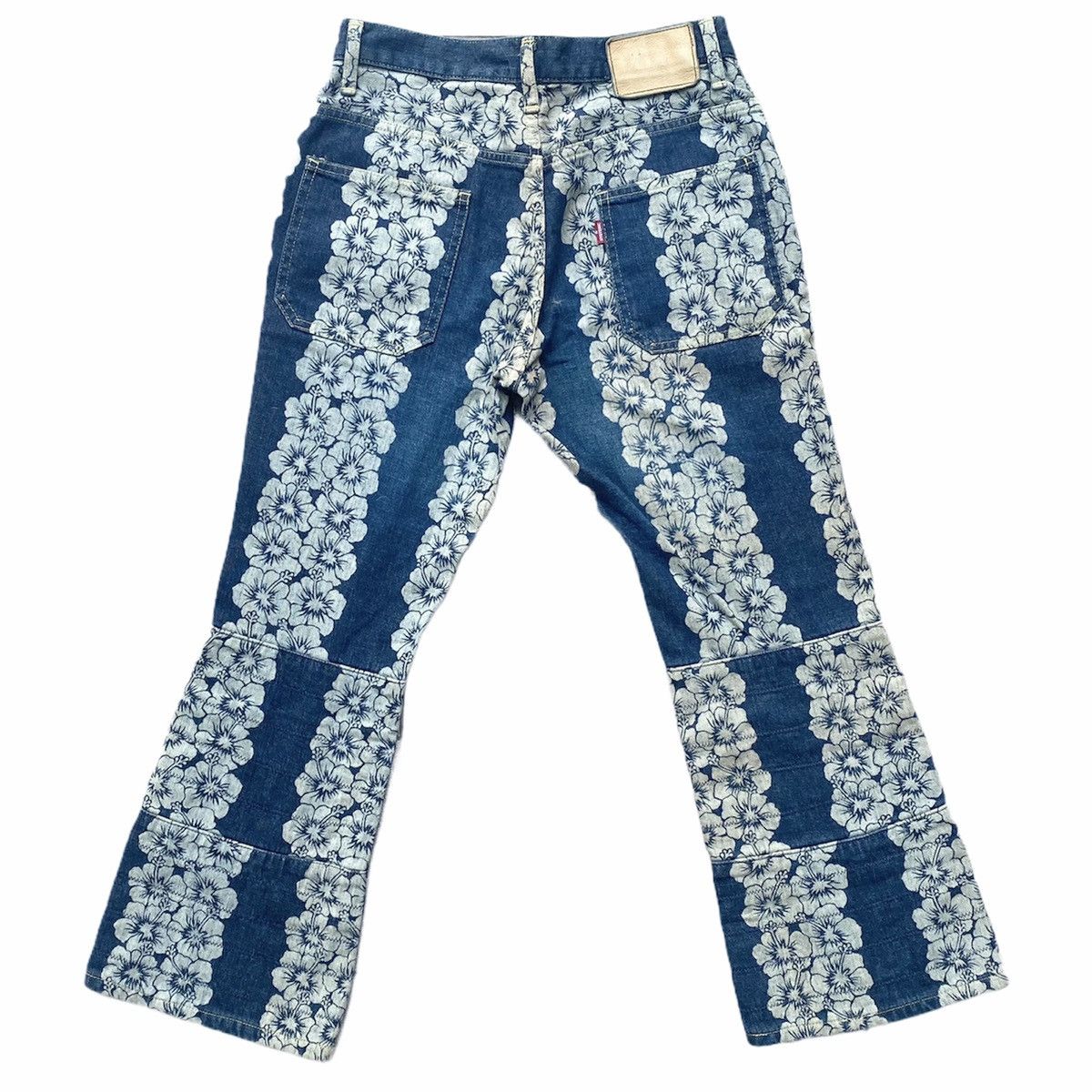 Hysteric Glamour Vintage HG Floral Cropped Bootcut Size US 29 - 2 Thumbnail