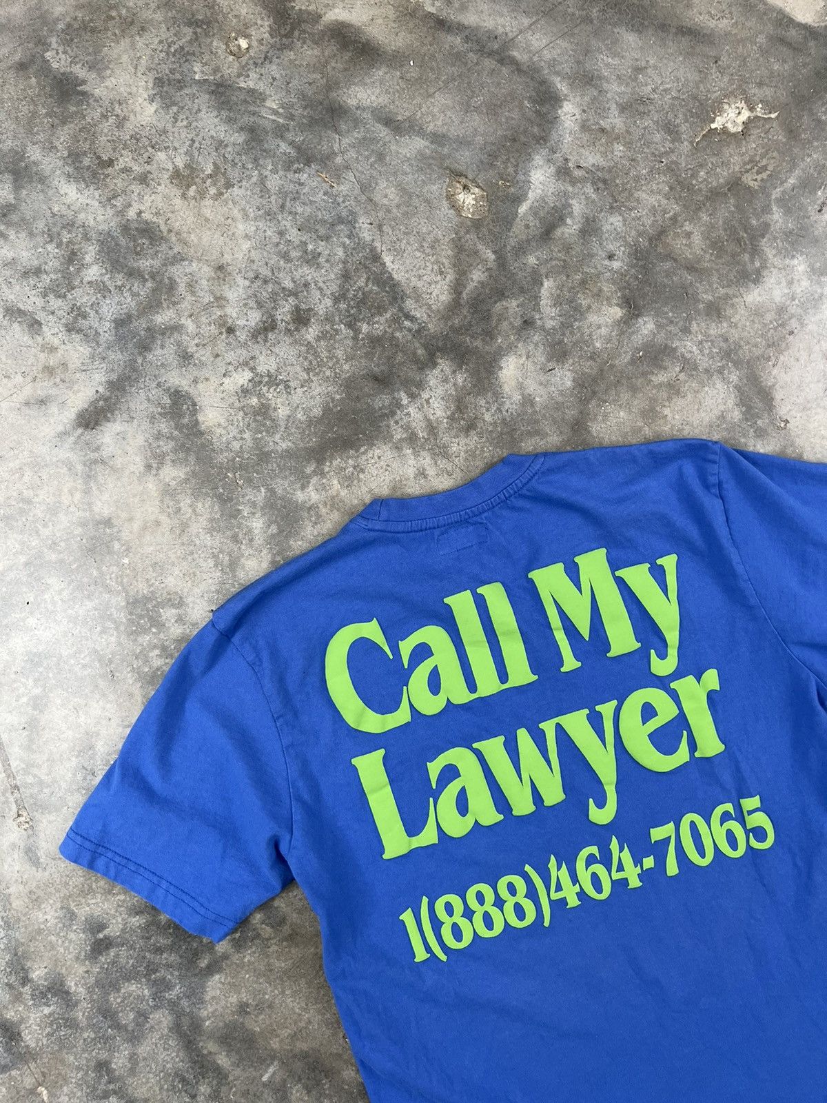 Market Chinatown Market Blue Green "Call my Lawyer" Puff Print Tee Size US L / EU 52-54 / 3 - 2 Thumbnail