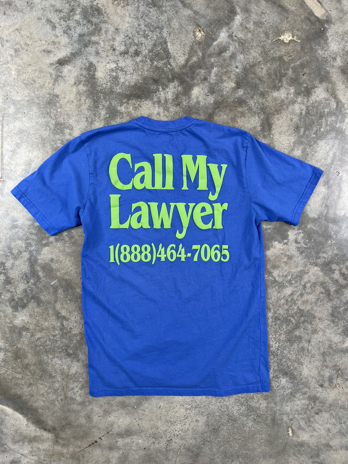 Market Chinatown Market Blue Green "Call my Lawyer" Puff Print Tee Size US L / EU 52-54 / 3 - 1 Thumbnail
