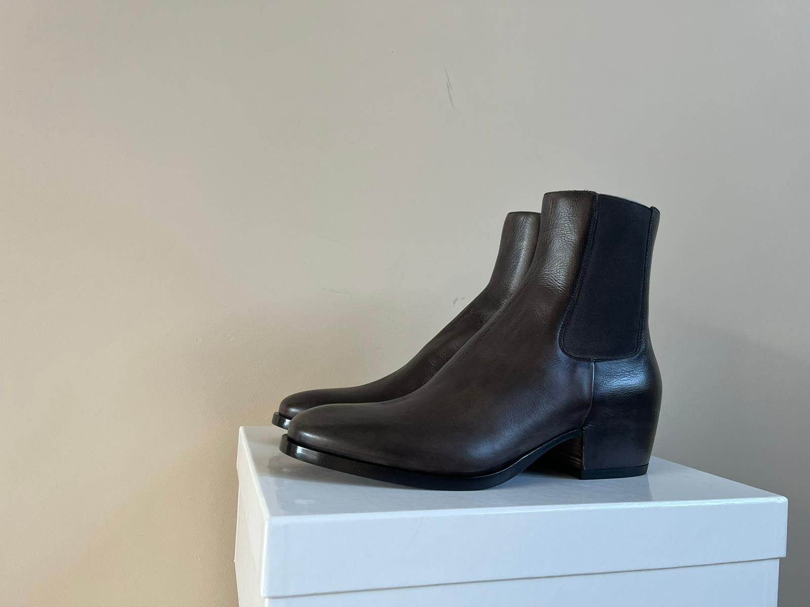 Givenchy Wedge Heel Texas Boots in Dark Chocolate Size US 11 / EU 44 - 4 Thumbnail