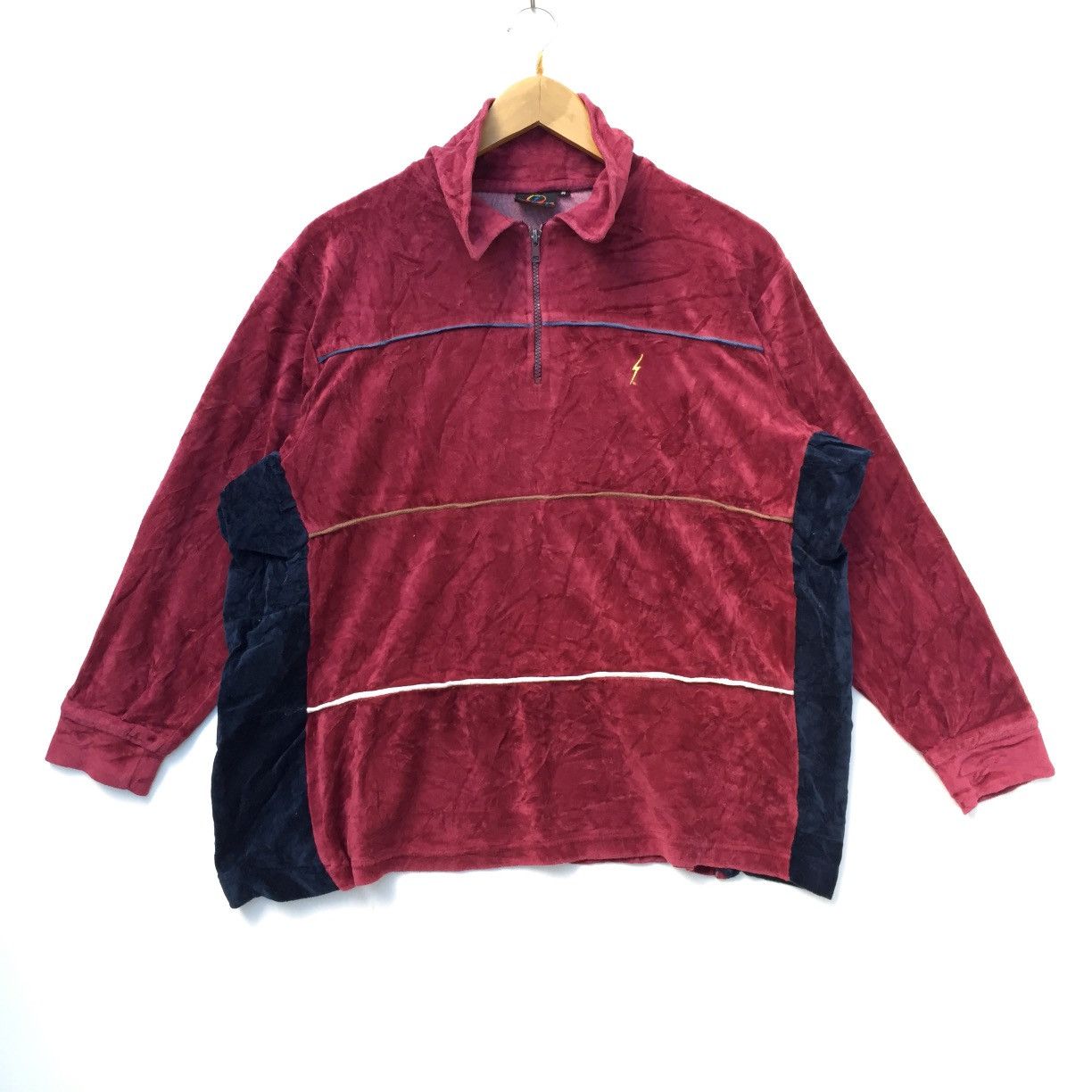 Japanese Brand × Lightning Bolt × Vintage Vintage Lightning Bolt Zip spell out nice design Streetwear Size US M / EU 48-50 / 2 - 1 Thumbnail