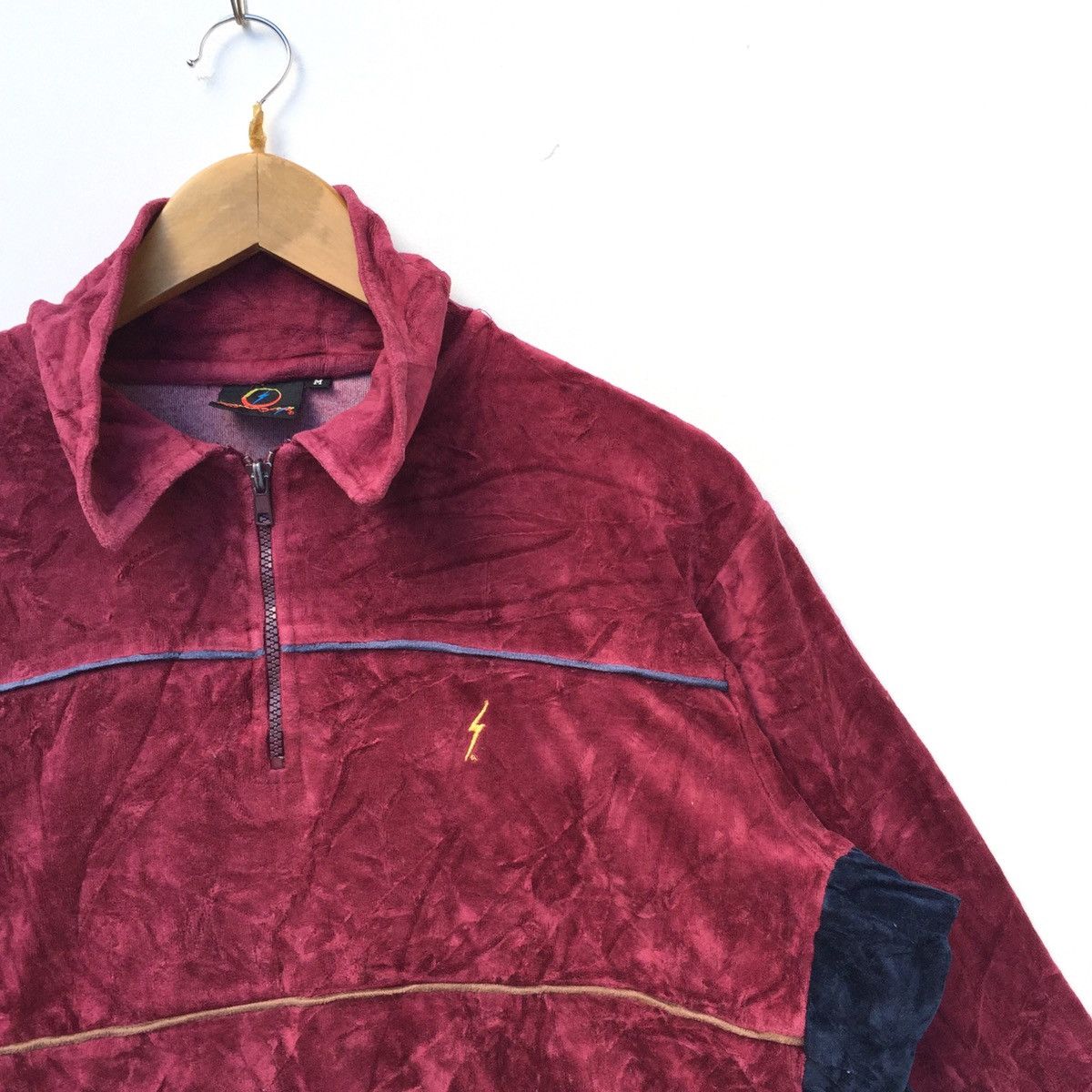 Japanese Brand × Lightning Bolt × Vintage Vintage Lightning Bolt Zip spell out nice design Streetwear Size US M / EU 48-50 / 2 - 2 Thumbnail