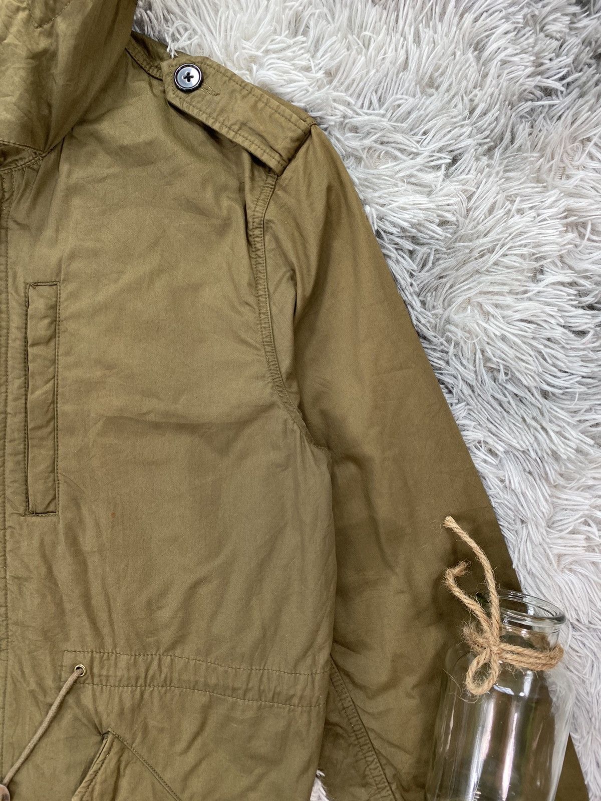 Japanese Brand × Vintage Vintage Green Military Parka Scream Japanese Brand Fit M Size US XL / EU 56 / 4 - 2 Thumbnail