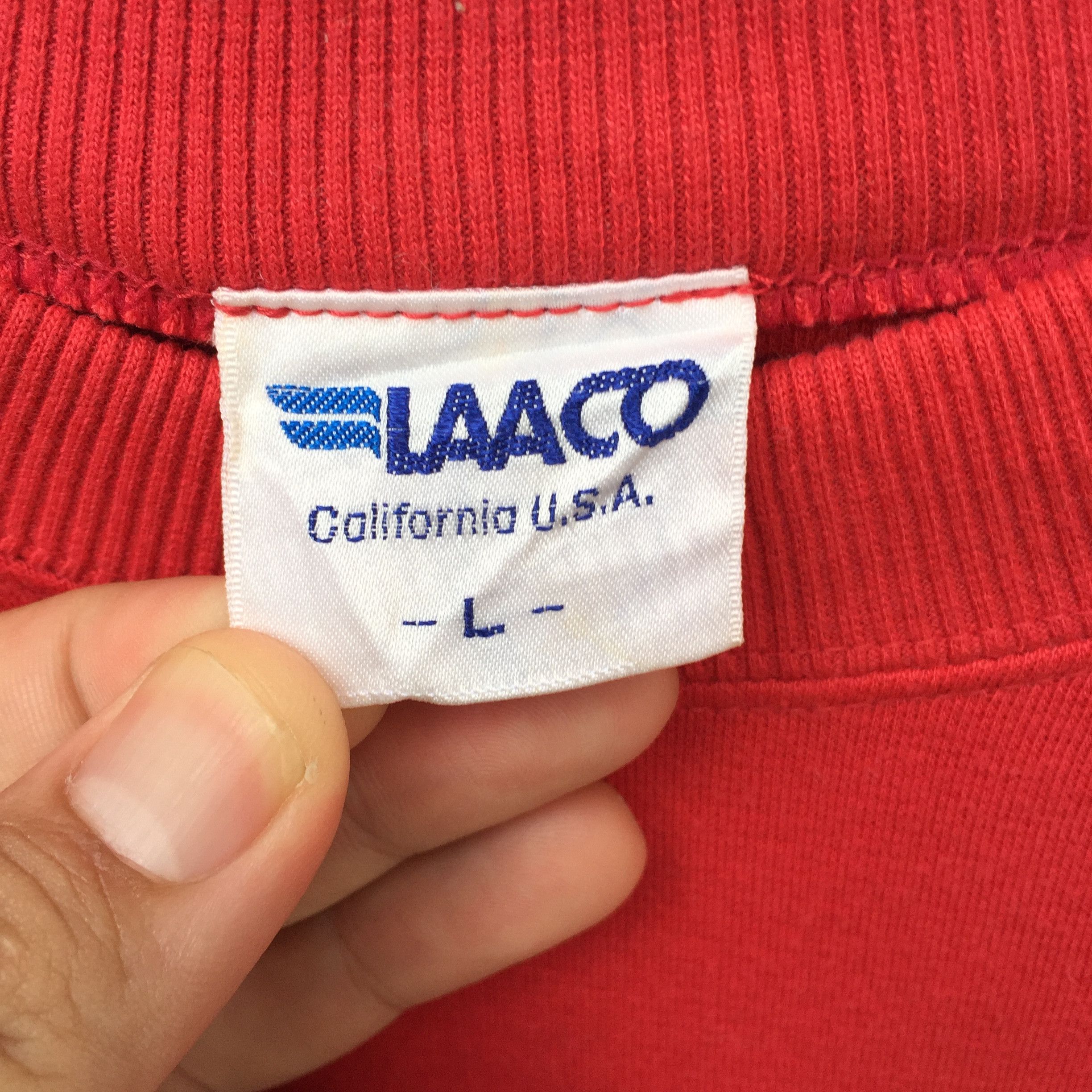 Vintage Vintage LAACO USA Sweatshirt Size US M / EU 48-50 / 2 - 3 Thumbnail