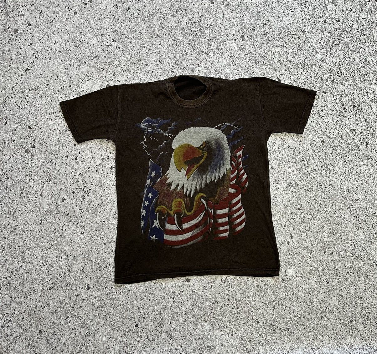 Vintage 🦅 Vintage 90’s The American Way Graphic Eagle Art T-Shirt Size US XL / EU 56 / 4 - 1 Thumbnail