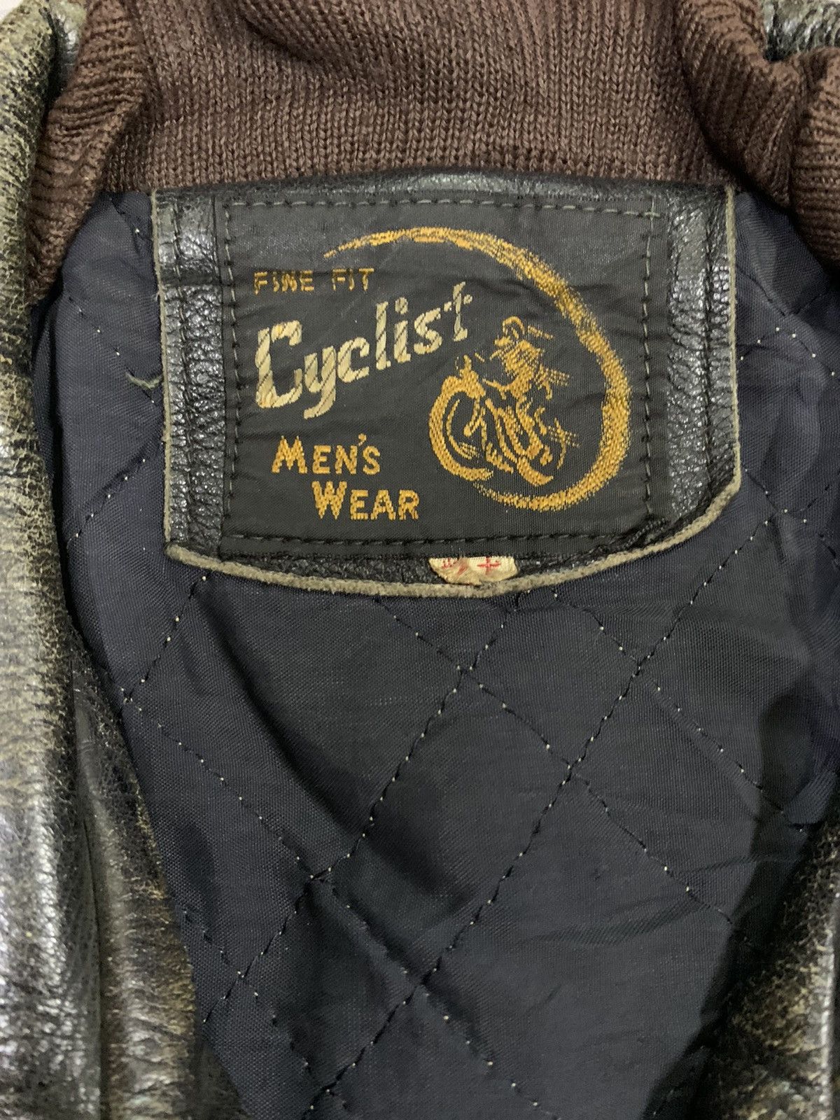 Genuine Leather ⚡️Vintage Double Collar Bikers Leather Jacket Size US S / EU 44-46 / 1 - 10 Thumbnail