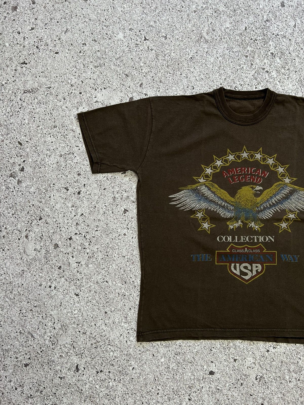 Vintage 🦅 Vintage 90’s The American Way Graphic Eagle Art T-Shirt Size US L / EU 52-54 / 3 - 2 Thumbnail