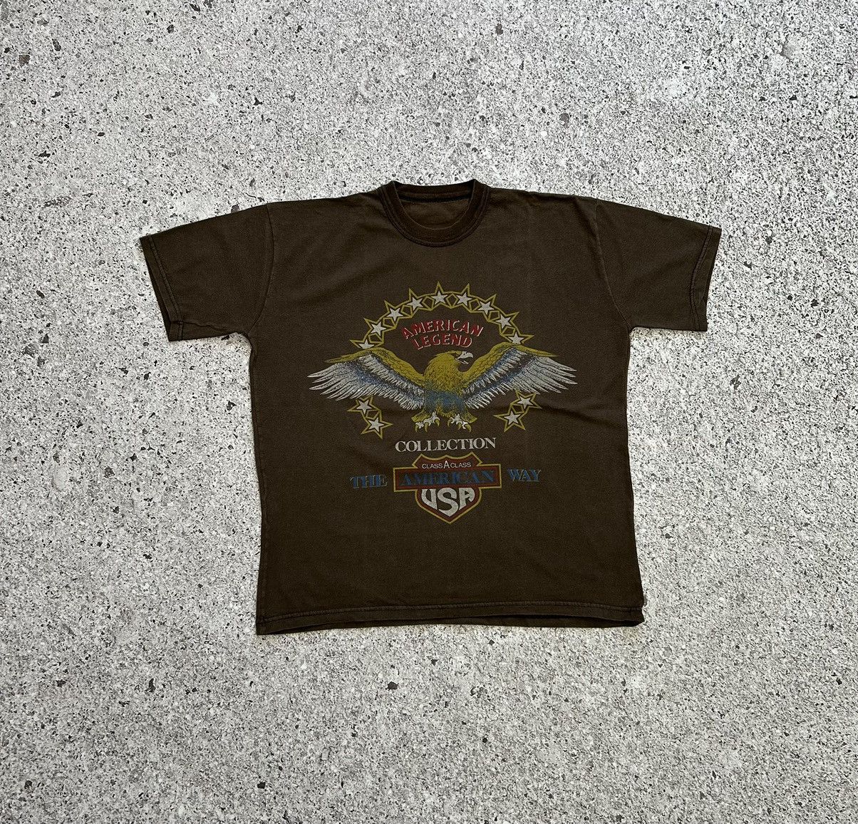Vintage 🦅 Vintage 90’s The American Way Graphic Eagle Art T-Shirt Size US L / EU 52-54 / 3 - 1 Thumbnail