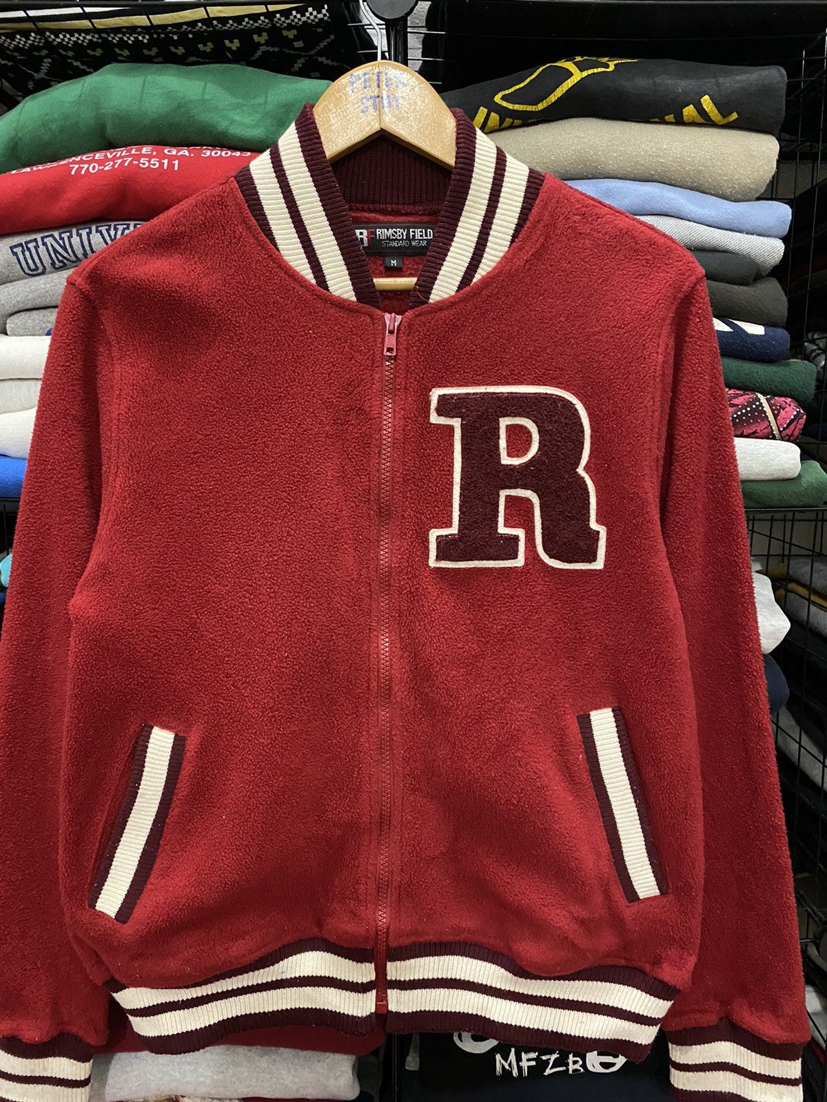 Other RIMSBY FIELD FLEECE VARSITY JACKET R LOGO Size US M / EU 48-50 / 2 - 2 Thumbnail