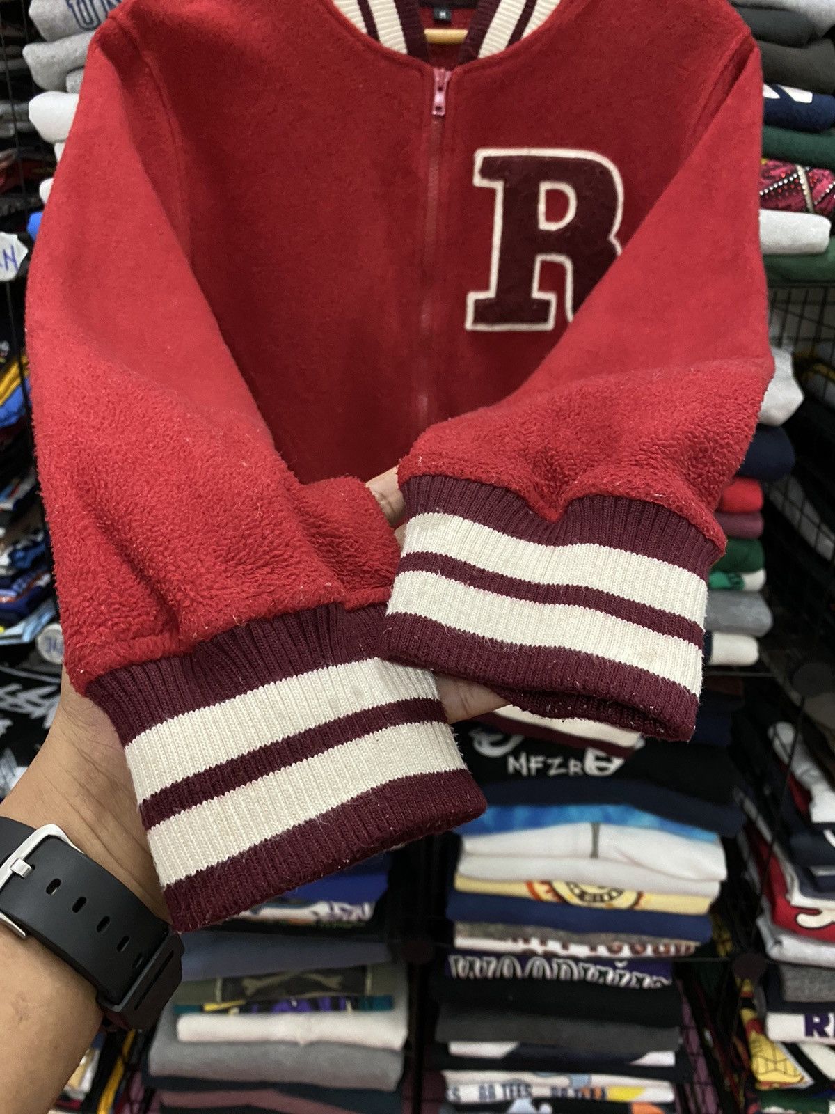 Other RIMSBY FIELD FLEECE VARSITY JACKET R LOGO Size US M / EU 48-50 / 2 - 4 Thumbnail